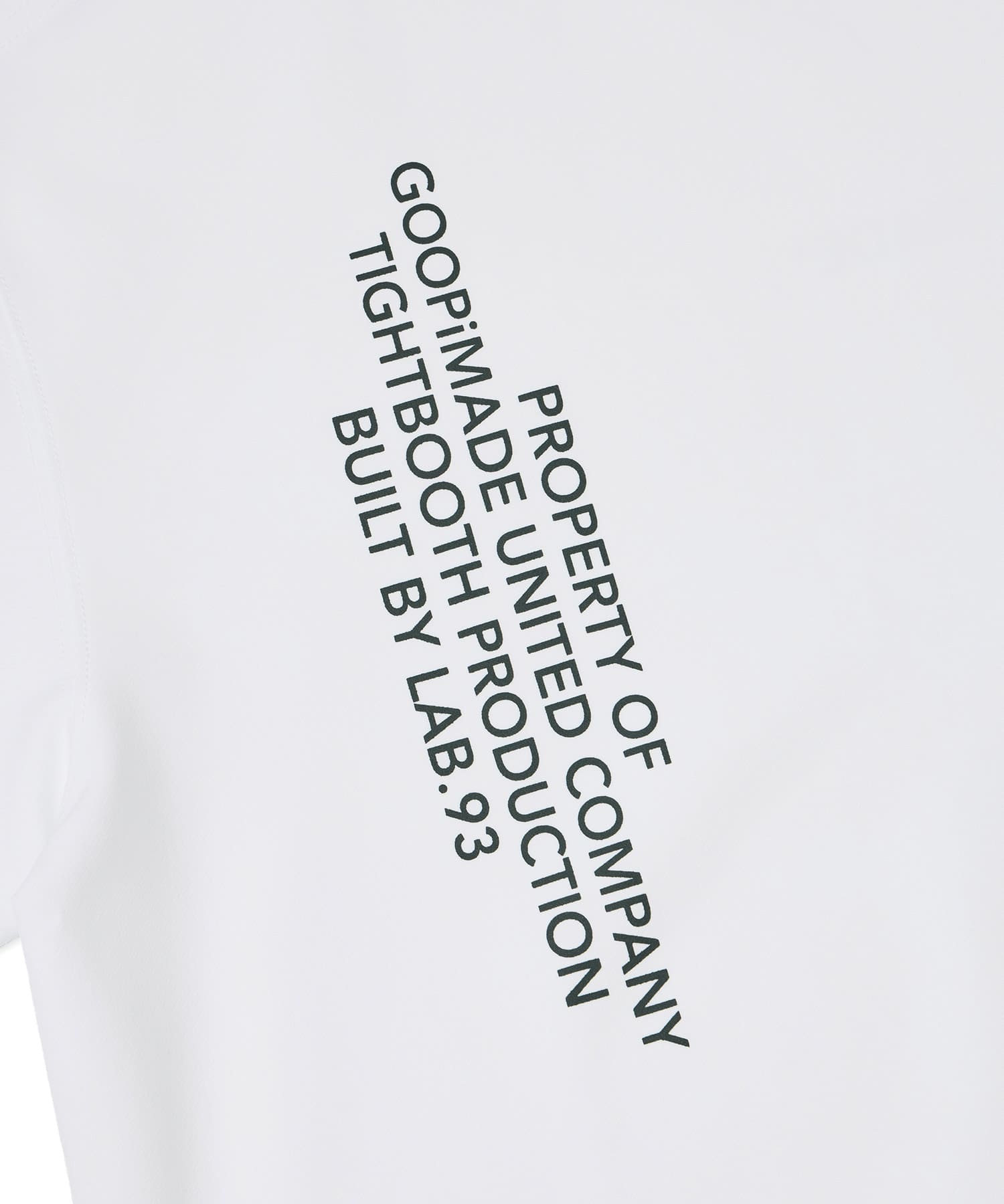 GOOPiMADE x TIGHTBOOTH Dual Arena Logo Tee WHITEの画像