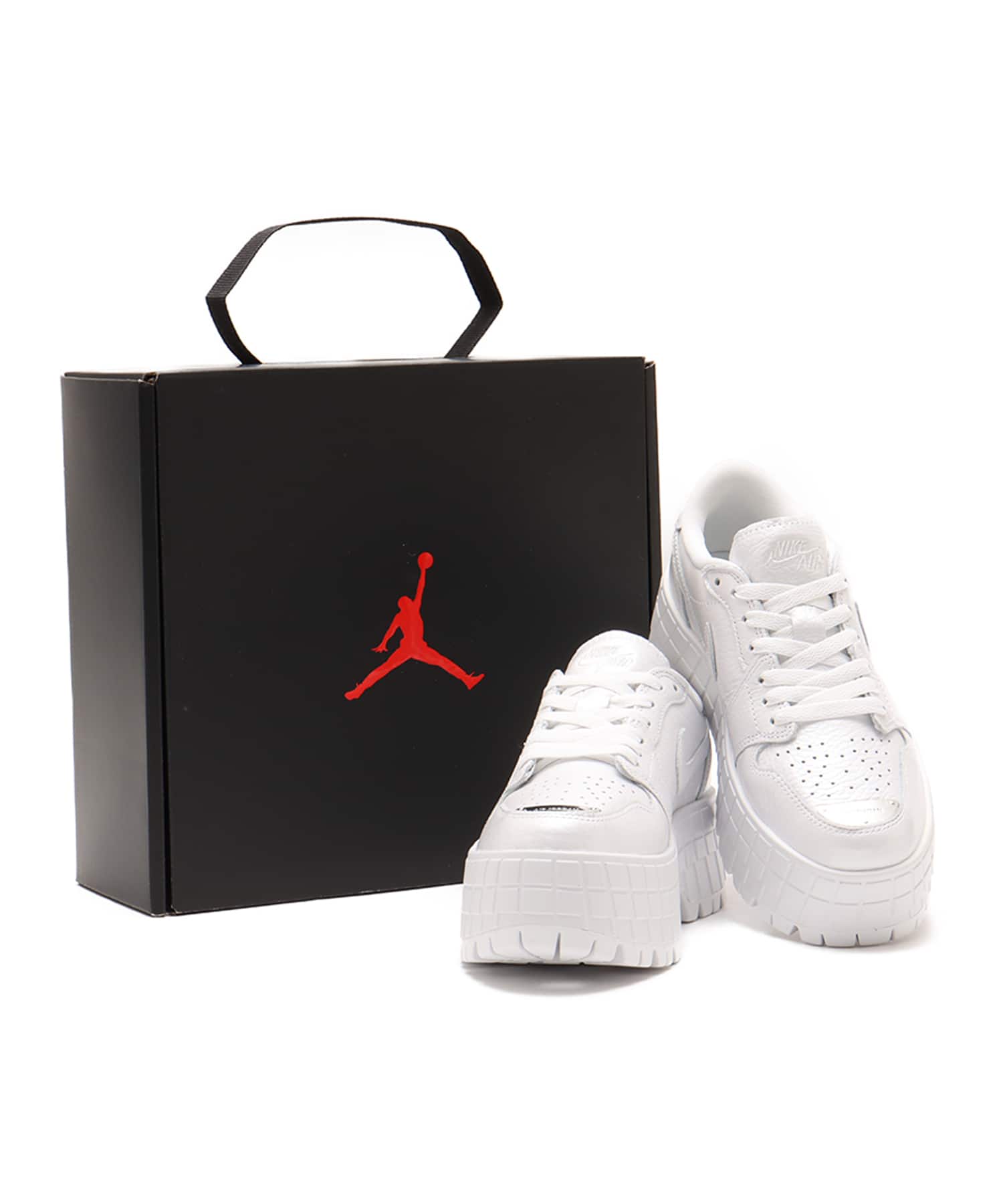 JORDAN BRAND W AIR JORDAN 1 BROOKLYN LOW WHITE/METALLIC SILVERの画像