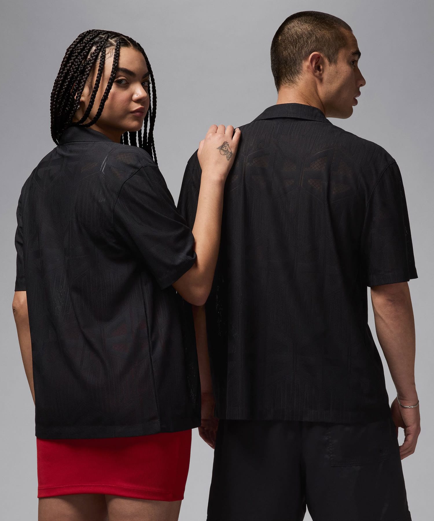 JORDAN BRAND M J FLT SS KNIT TOP BLACKの画像