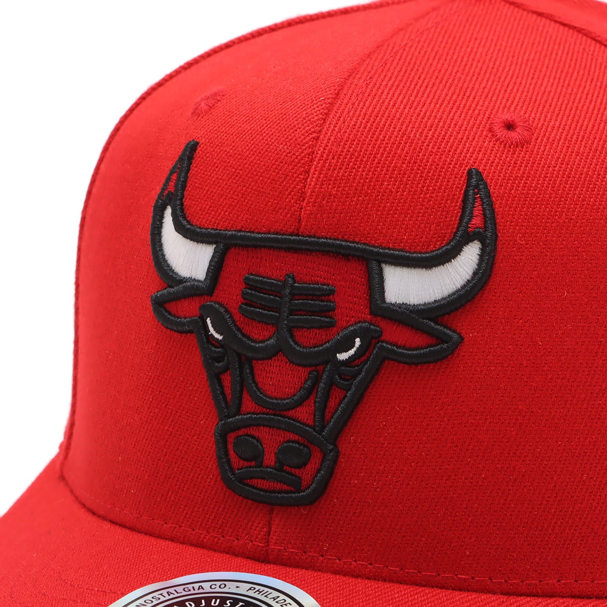 Mitchell & Ness Team Ground Stretch Snapback-CBU RED 23FW-Iの画像