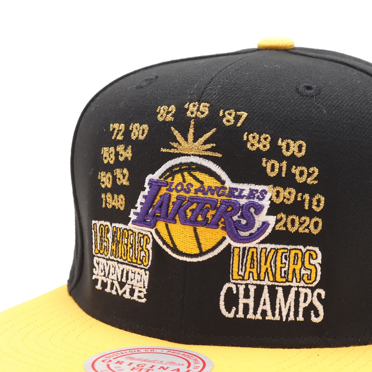 Mitchell & Ness CHAMP IS HERE SNAPBACK LAL BLACK 23FW-Iの画像
