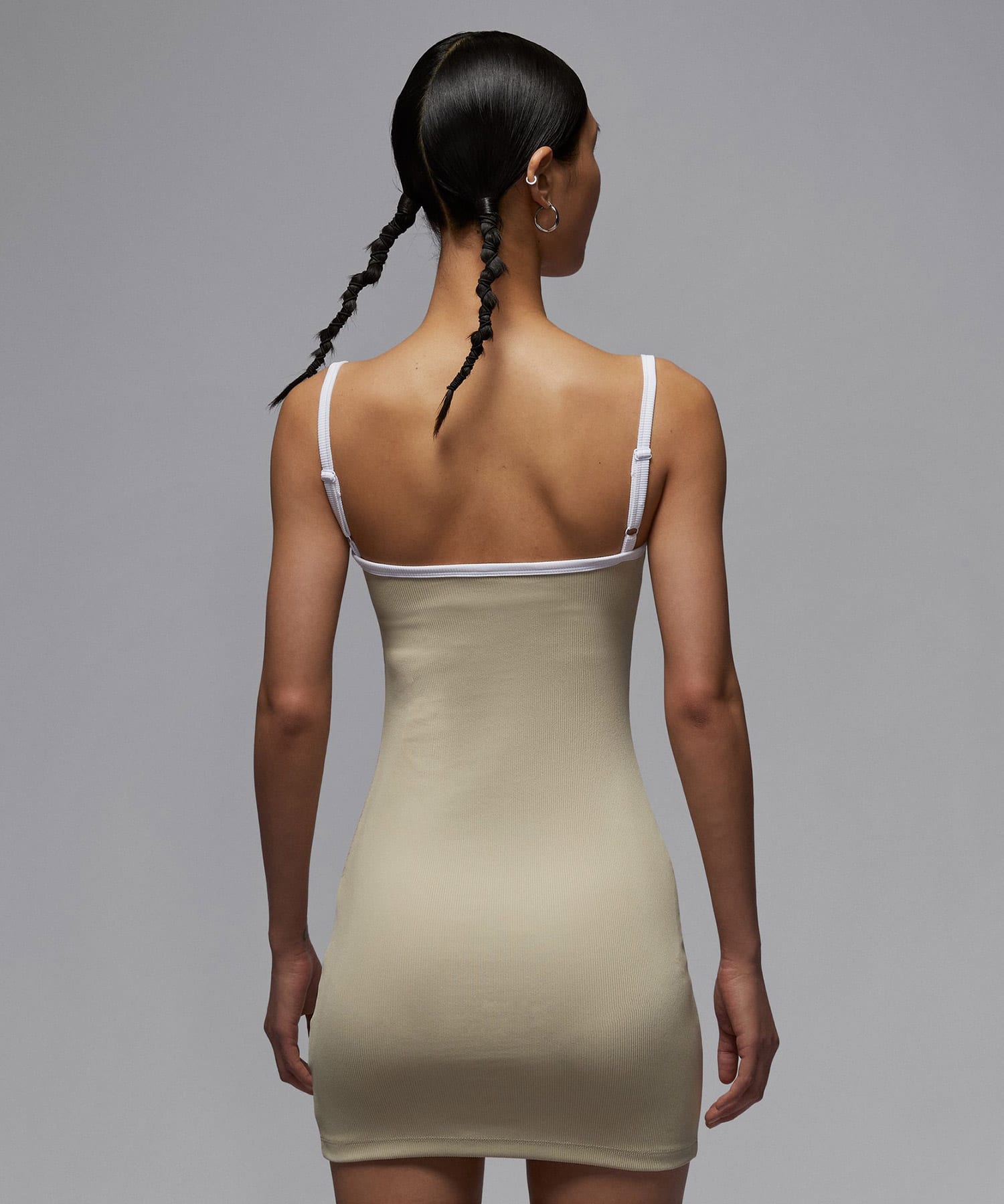 JORDAN BRAND AS W J BRK SLIM TANK DRESS RATTAN/WHITE/WHITEの画像