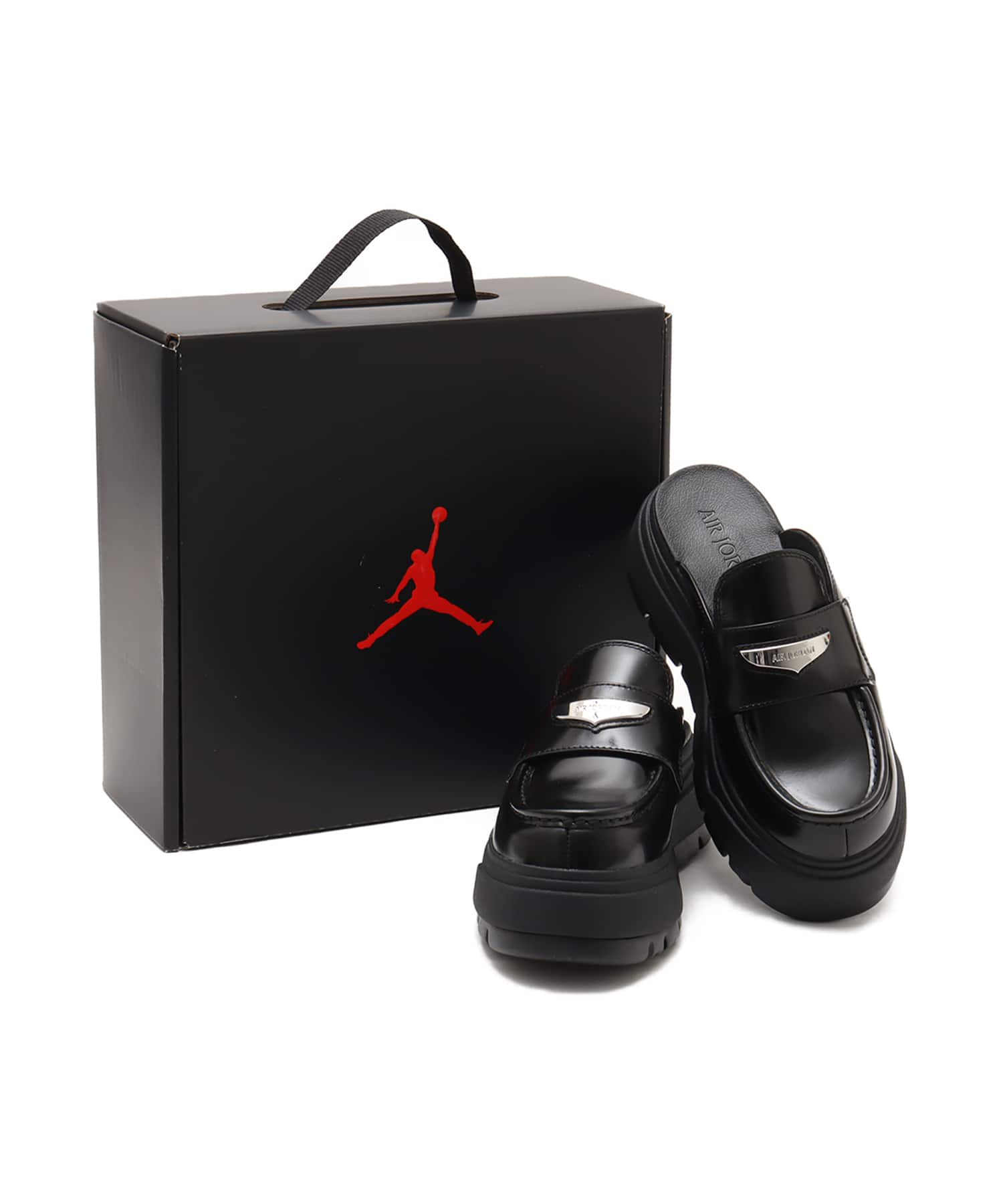 JORDAN BRAND WMNS AIR JORDAN MULE BLACK/METALLIC SILVERの画像