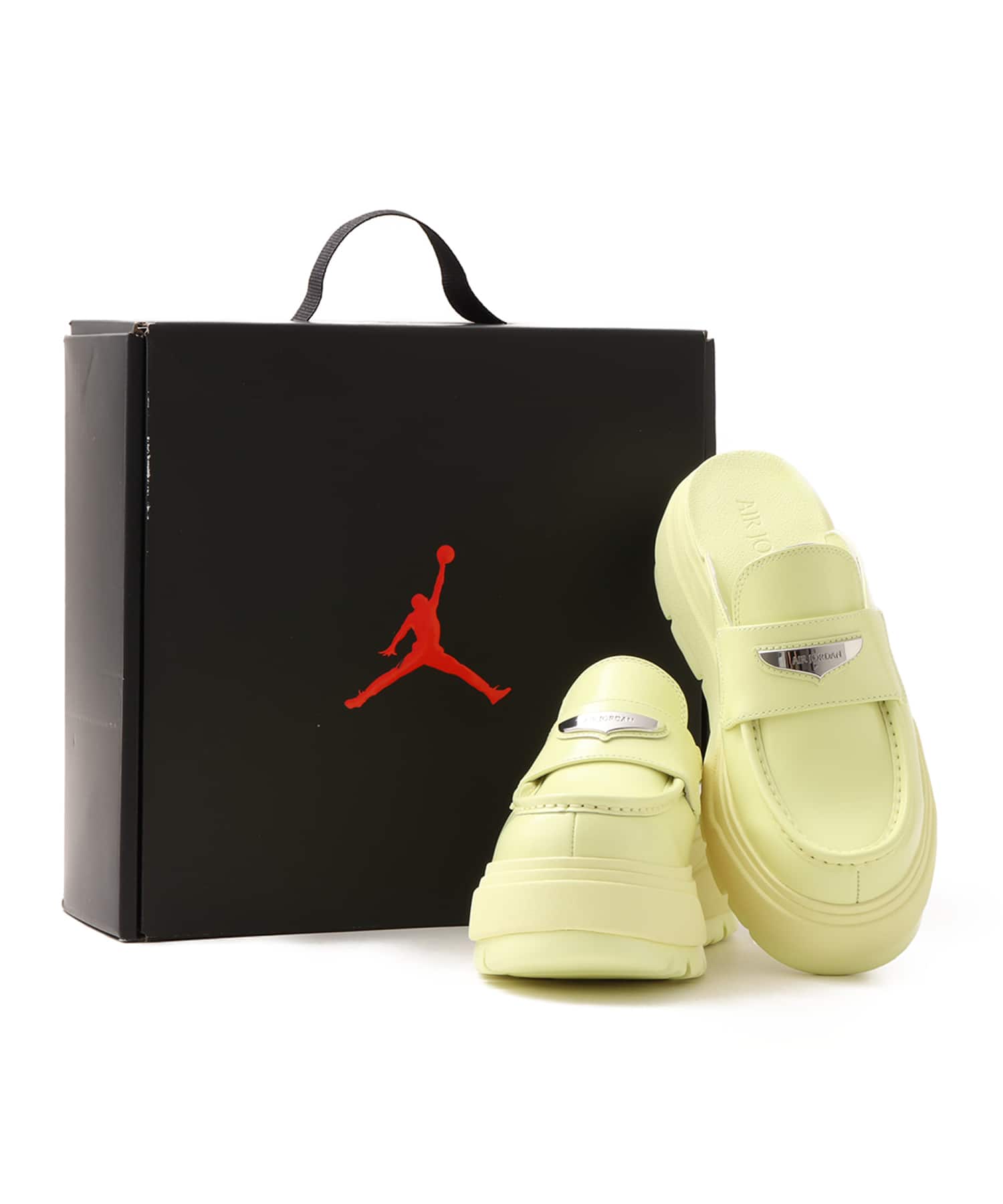 JORDAN BRAND WMNS AIR JORDAN MULE LUMINOUS GREEN/METALLIC SILVERの画像