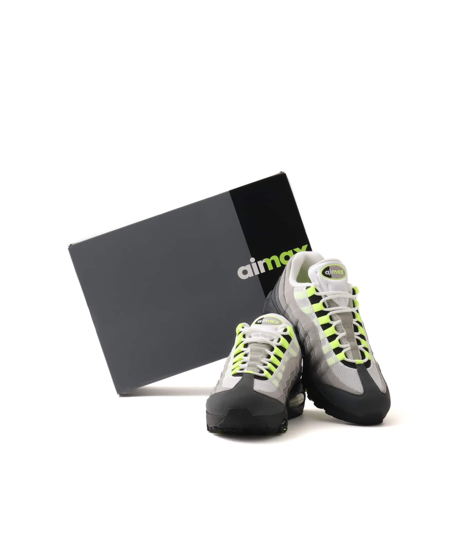 NIKE AIR MAX 95 BIG BUBBLE BLACK/NEON YELLOW-COOL GREYの画像