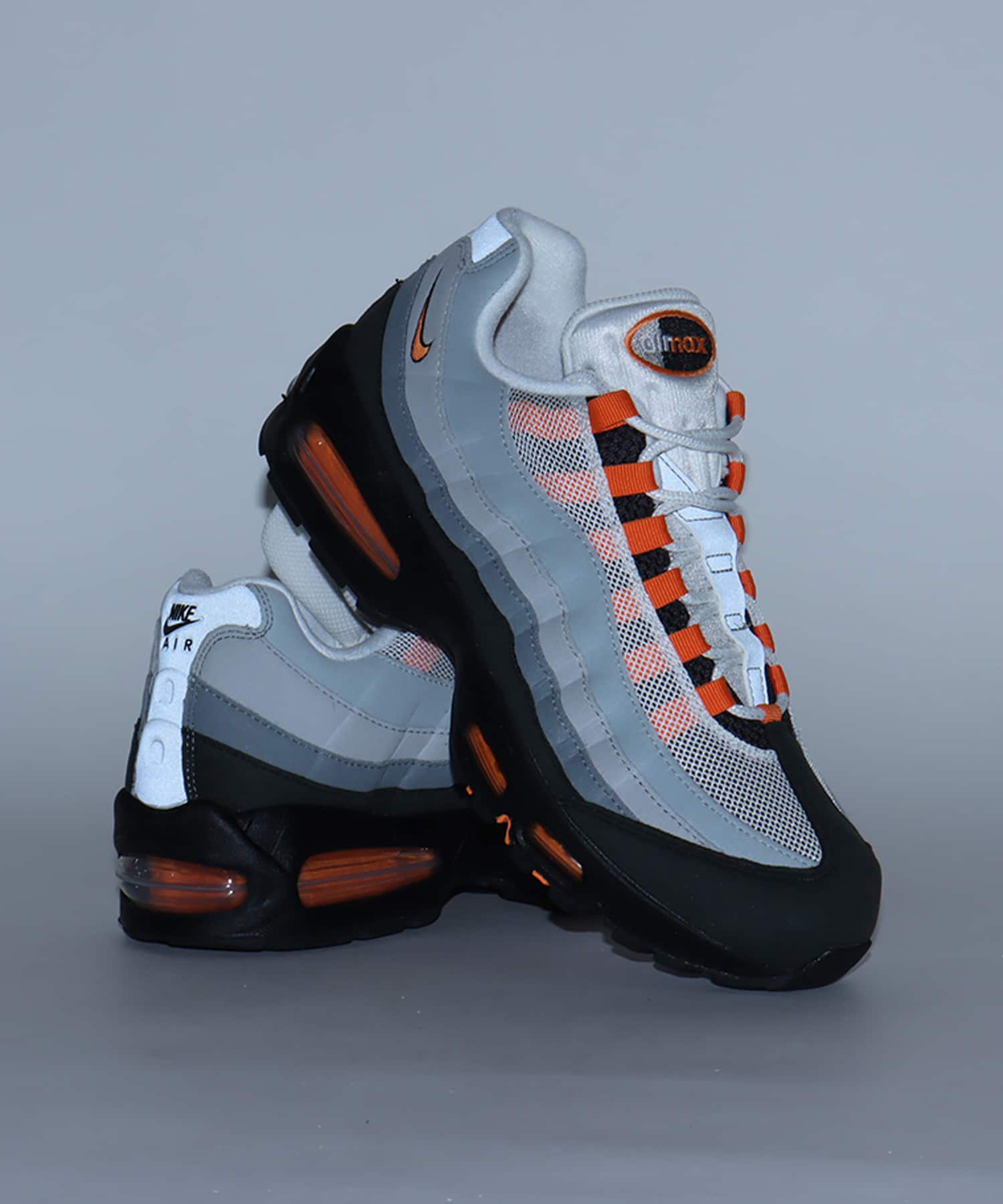 NIKE AIR MAX 95 OG BLACK/BRIGHT MANDARIN-COOL GREY-WHITEの画像