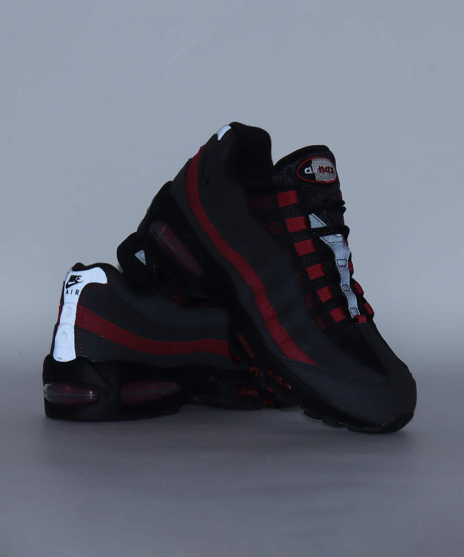 NIKE AIR MAX 95 BIG BUBBLE BLACK/BLACK-TEAM CRIMSON-WOLF GREYの画像