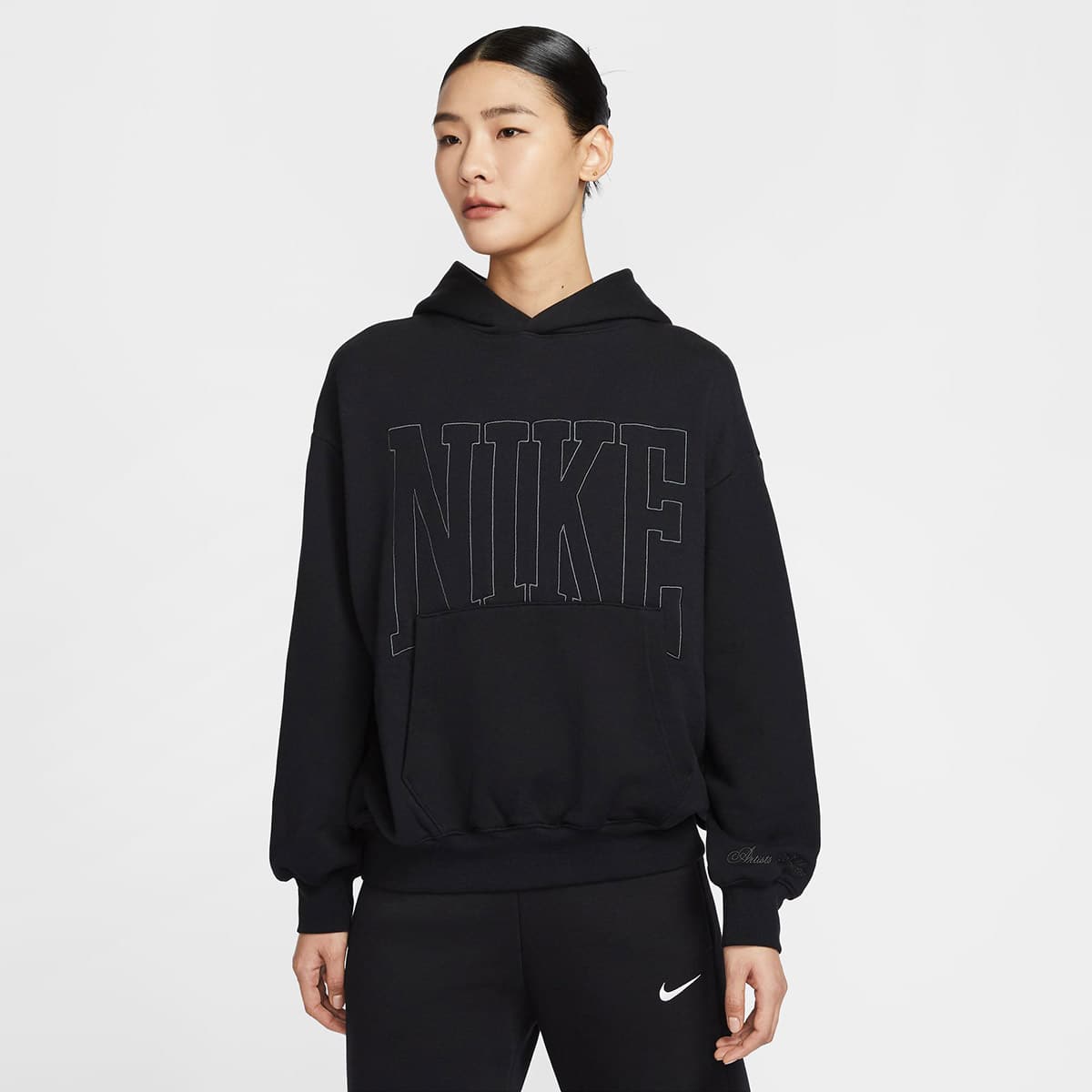 NIKE AS W NSW STREET OOS PO HDY BLACK/ANTHRACITEの画像