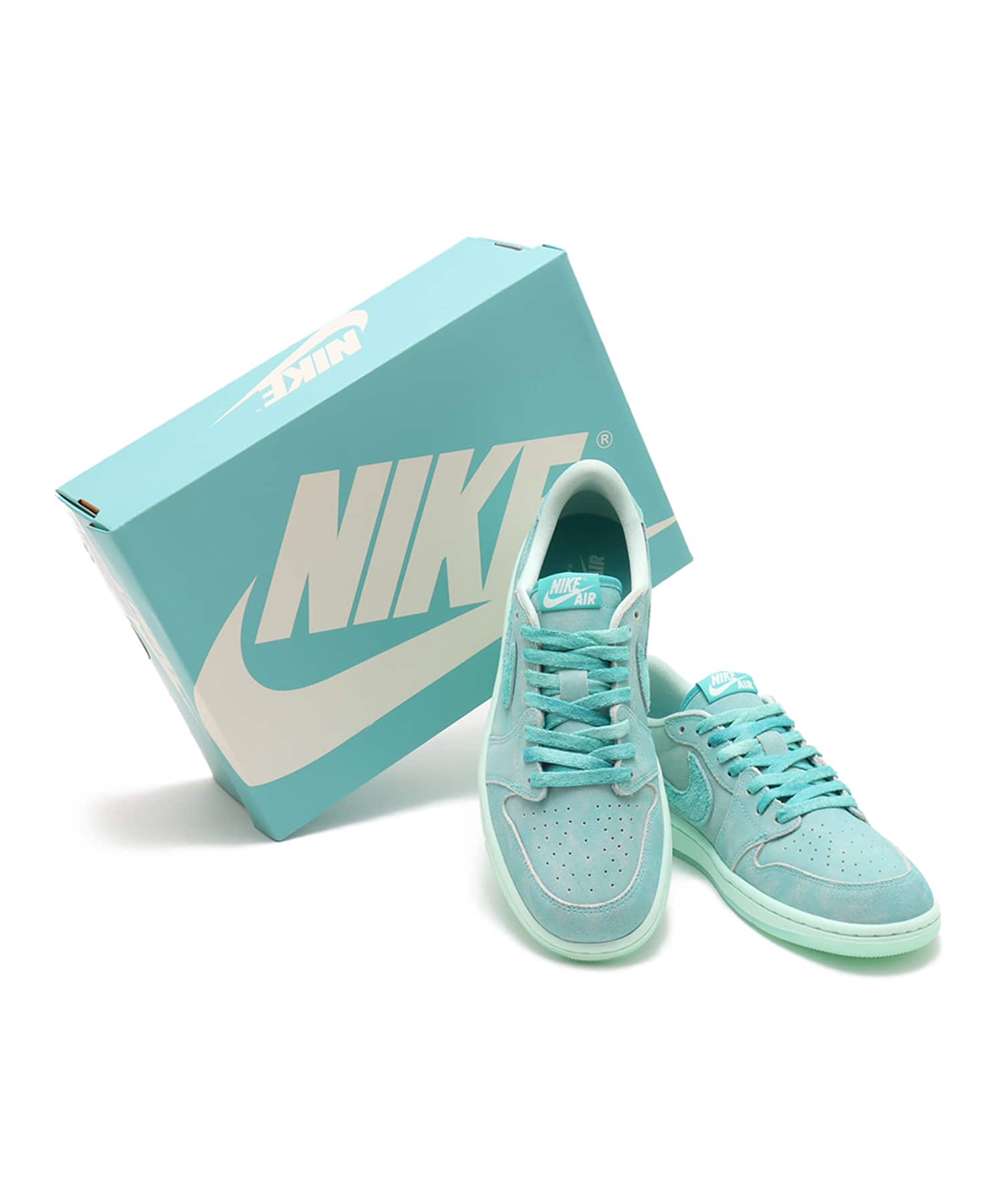 JORDAN BRAND WMNS AIR JORDAN 1 RETRO LOW OG WASHED TEAL/WASHED TEAL-IGLOOの画像