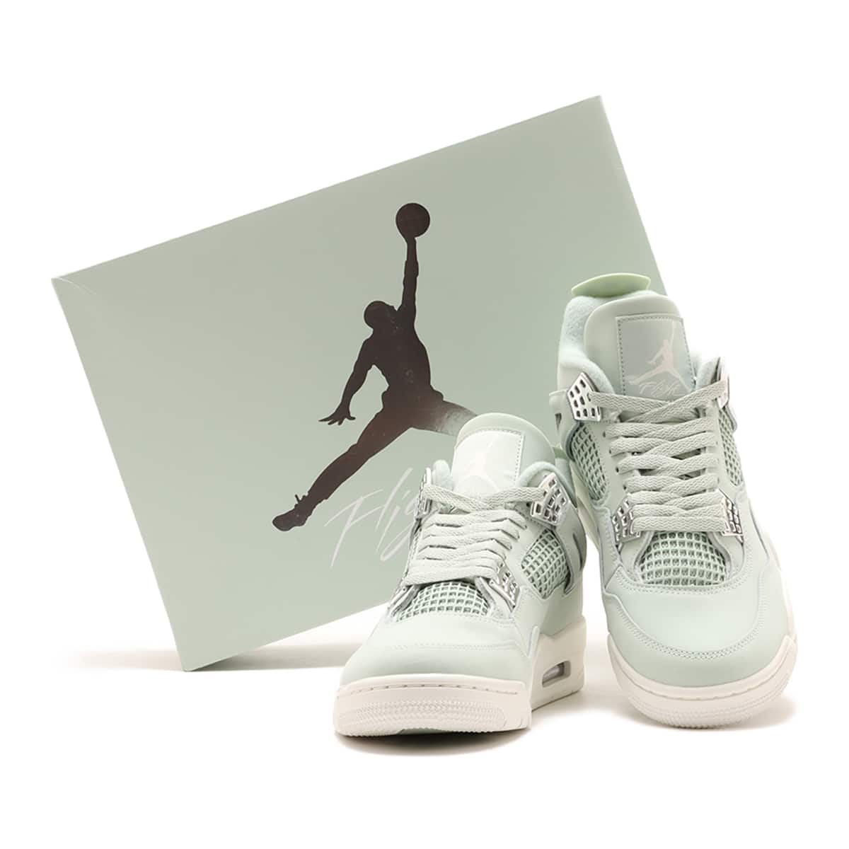 JORDAN BRAND WMNS AIR JORDAN 4 RETRO SEAFOAM/SAIL-METALLIC