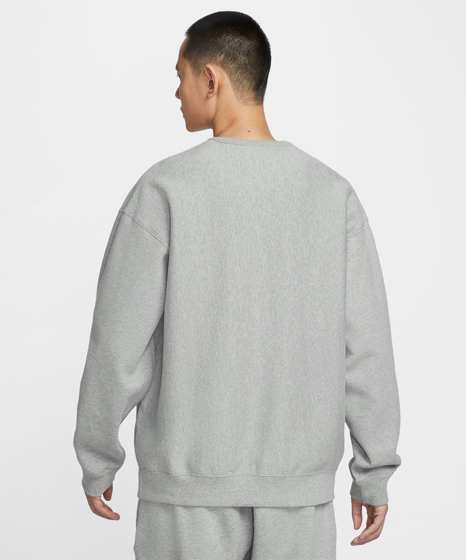NIKE AS M NL SOLO SWSH BB CREW DK GREY HEATHER/WHITEの画像