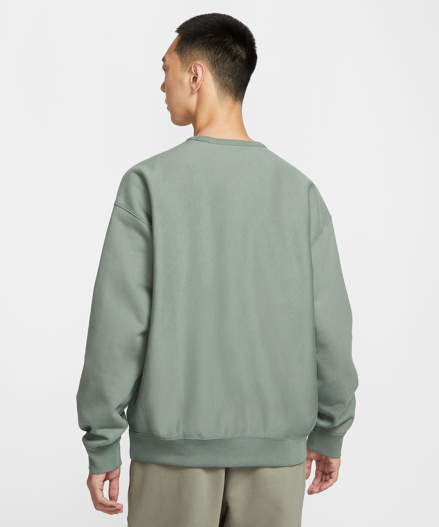 NIKE AS M NL SOLO SWSH BB CREW CLAY GREEN/WHITEの画像