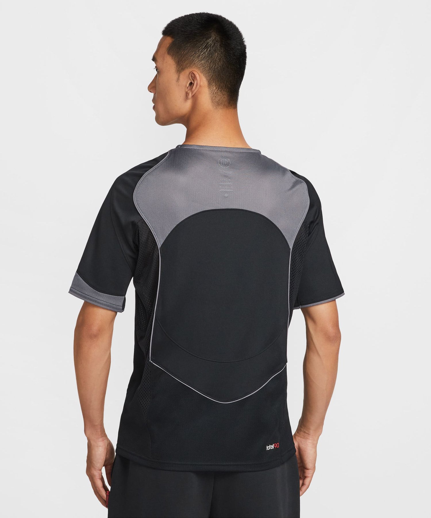 NIKE AS M NK DF T90 SS JSY BLACK/LT GRAPHITE/GYM RED/SAILの画像