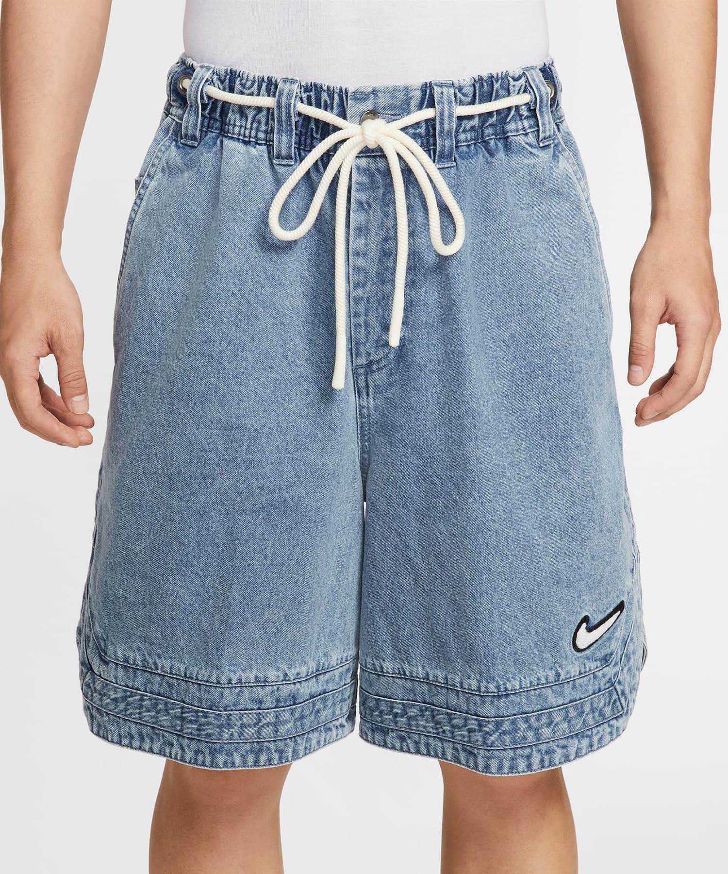 NIKE AS M NK DENIM 10IN SHORT NAOS BLUE GREY/PALE IVORYの画像