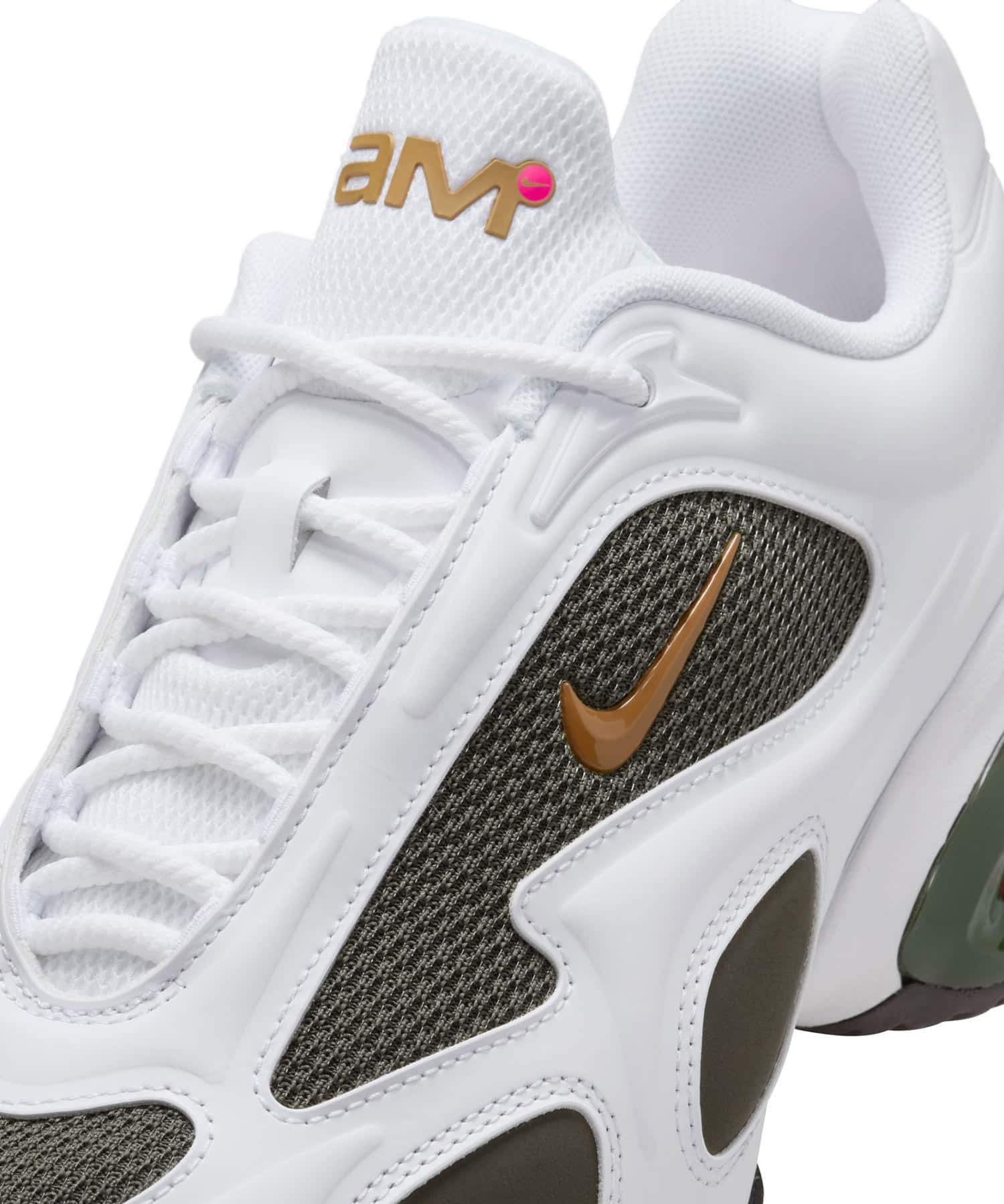 NIKE WMNS AIR MAX MUSE VC WHITE/HYPER PINK-CARGO KHAKIの画像