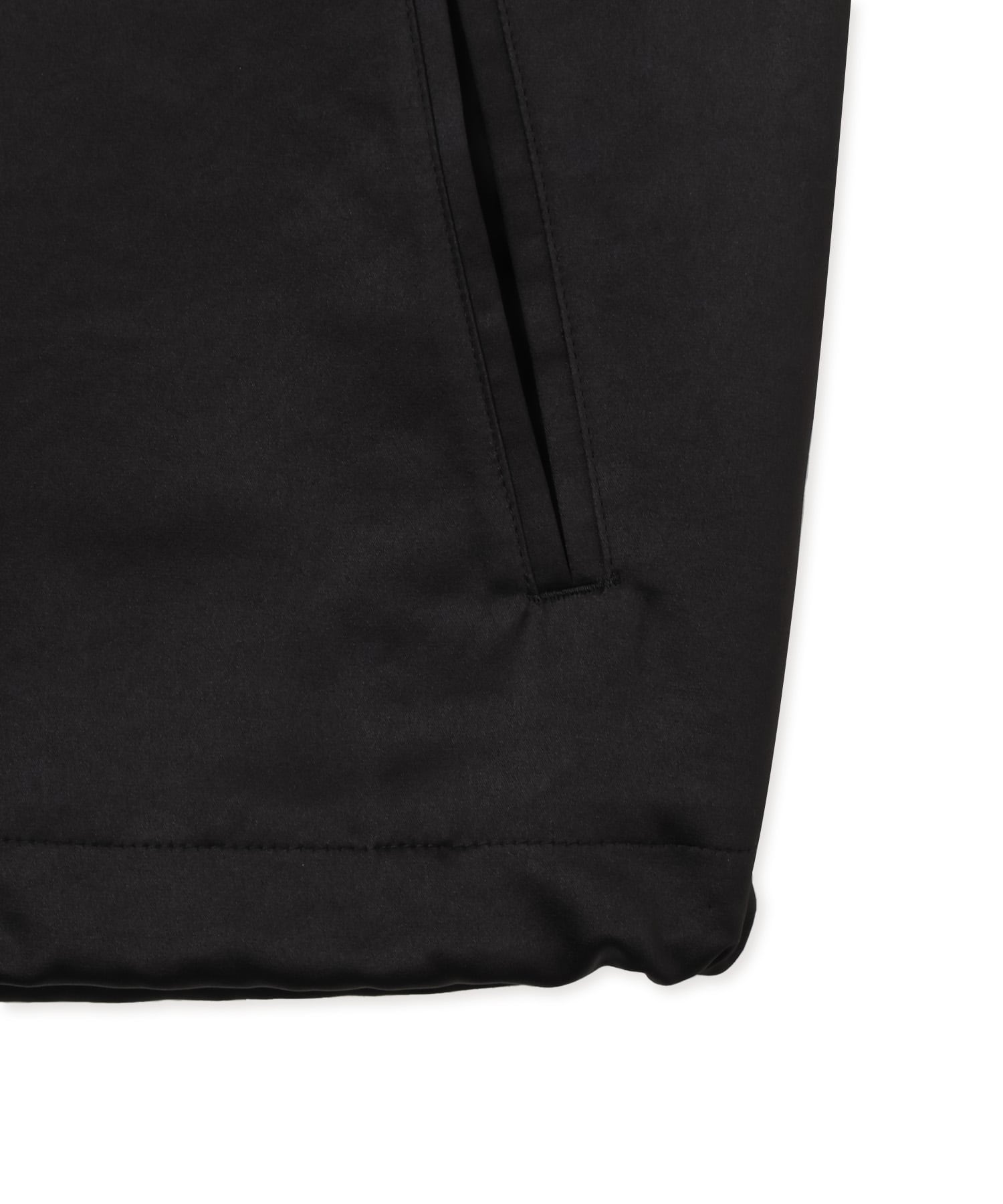 adidas 3 STRIPES SATIN COACHES JACKET ブラックの画像