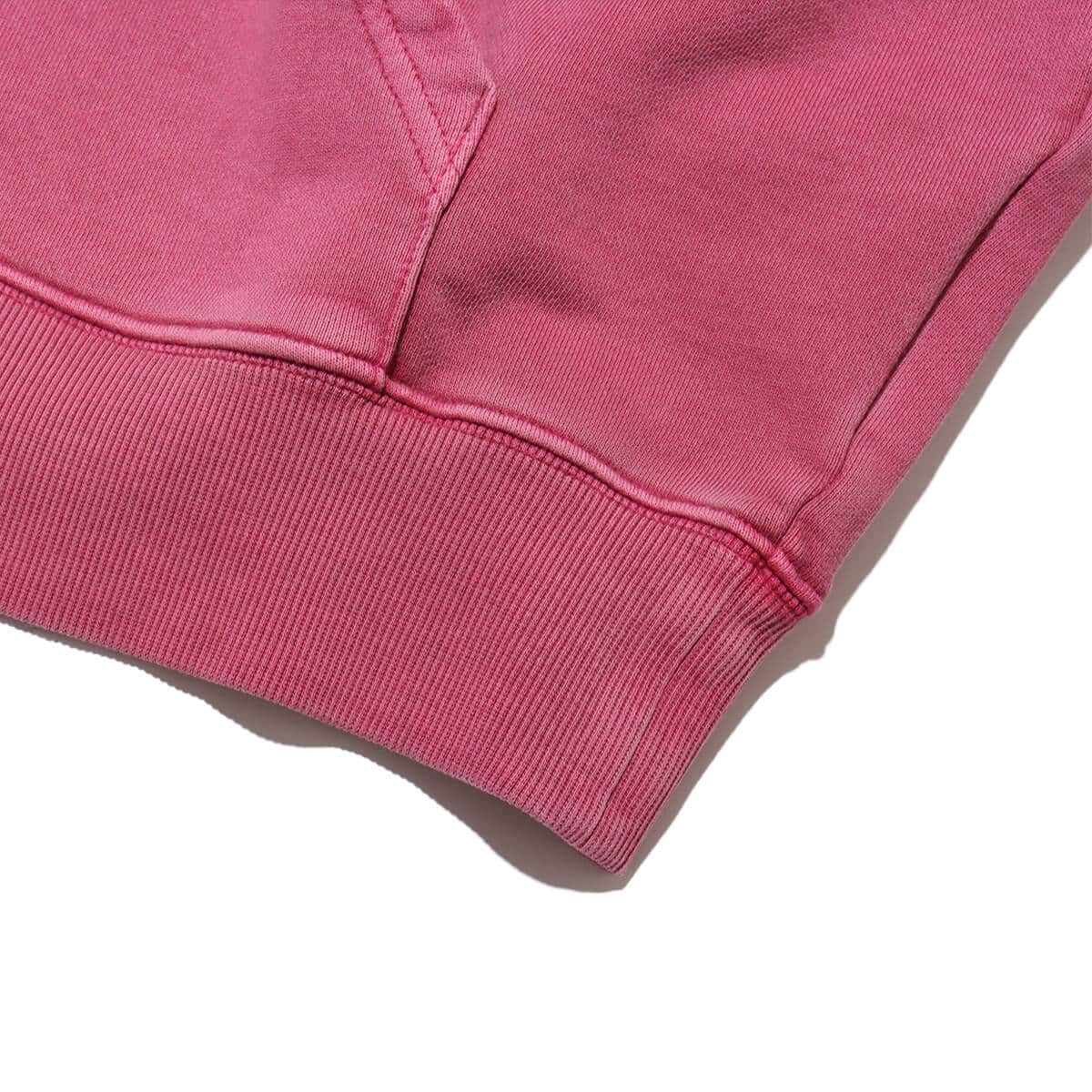 CARHARTT HOODED NELSON SWEATSHIRT Magenta garment dyedの画像