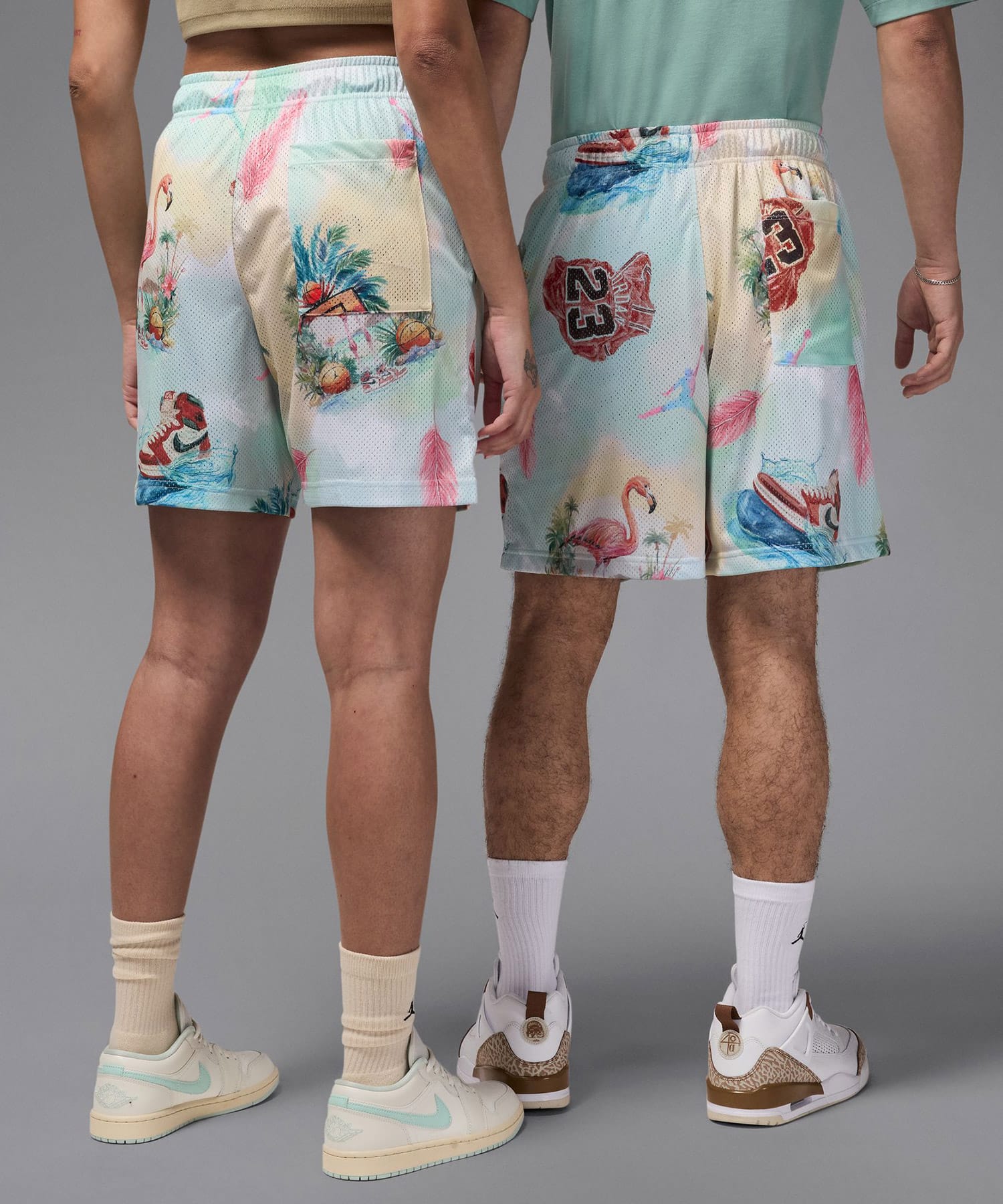 JORDAN BRAND M J ESS SMR PK AOP MSH SHORT SAIL/GLACIER BLUEの画像