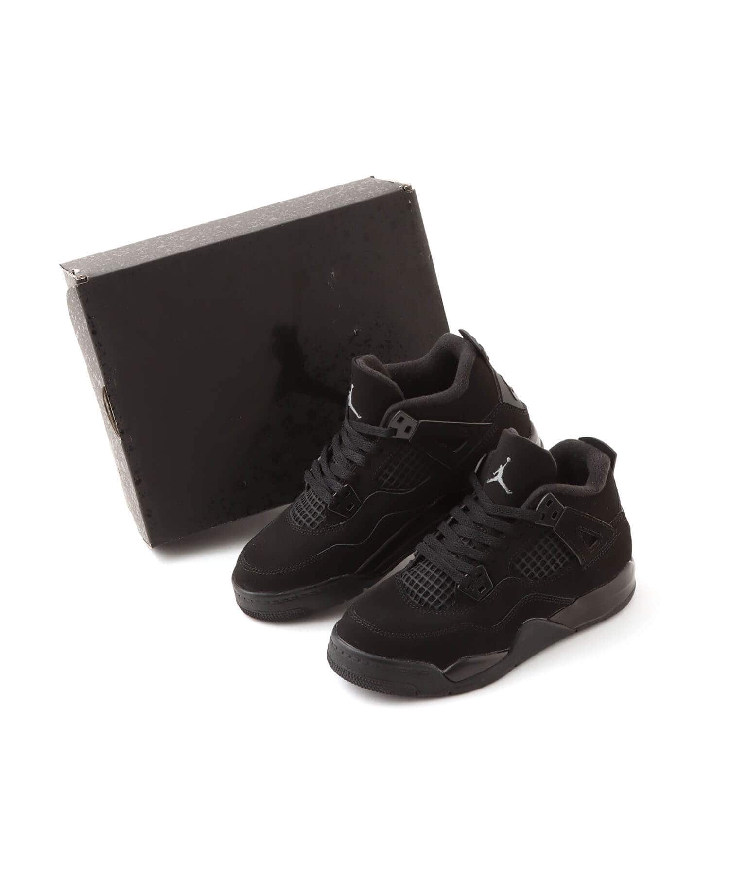 JORDAN BRAND AIR JORDAN 4 RETRO OG (GS) BLACK/BLACK-LT GRAPHITEの画像