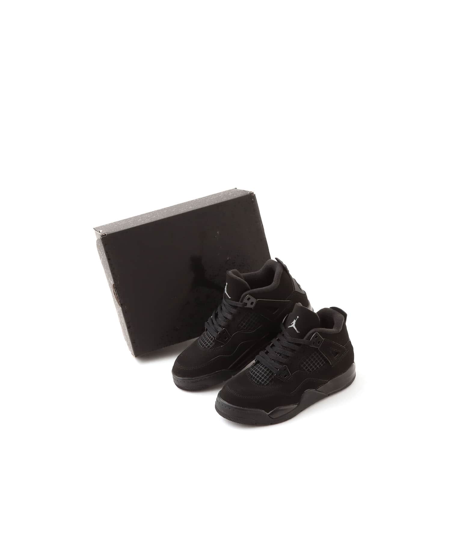 JORDAN BRAND JORDAN 4 RETRO OG (PS) BLACK/BLACK-LT GRAPHITEの画像