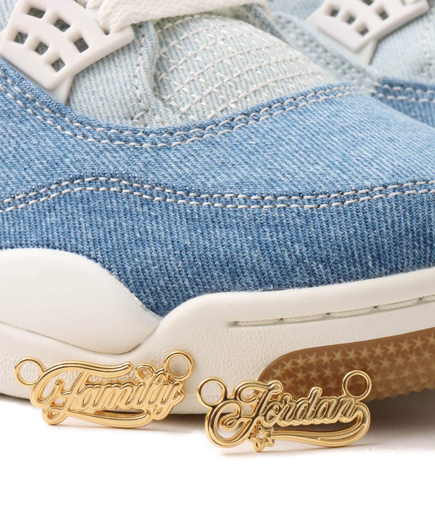 JORDAN BRAND WMNS AIR JORDAN 4 RETRO TEX SAIL/SAIL-GUM LIGHT BROWN-WORN BLUEの画像