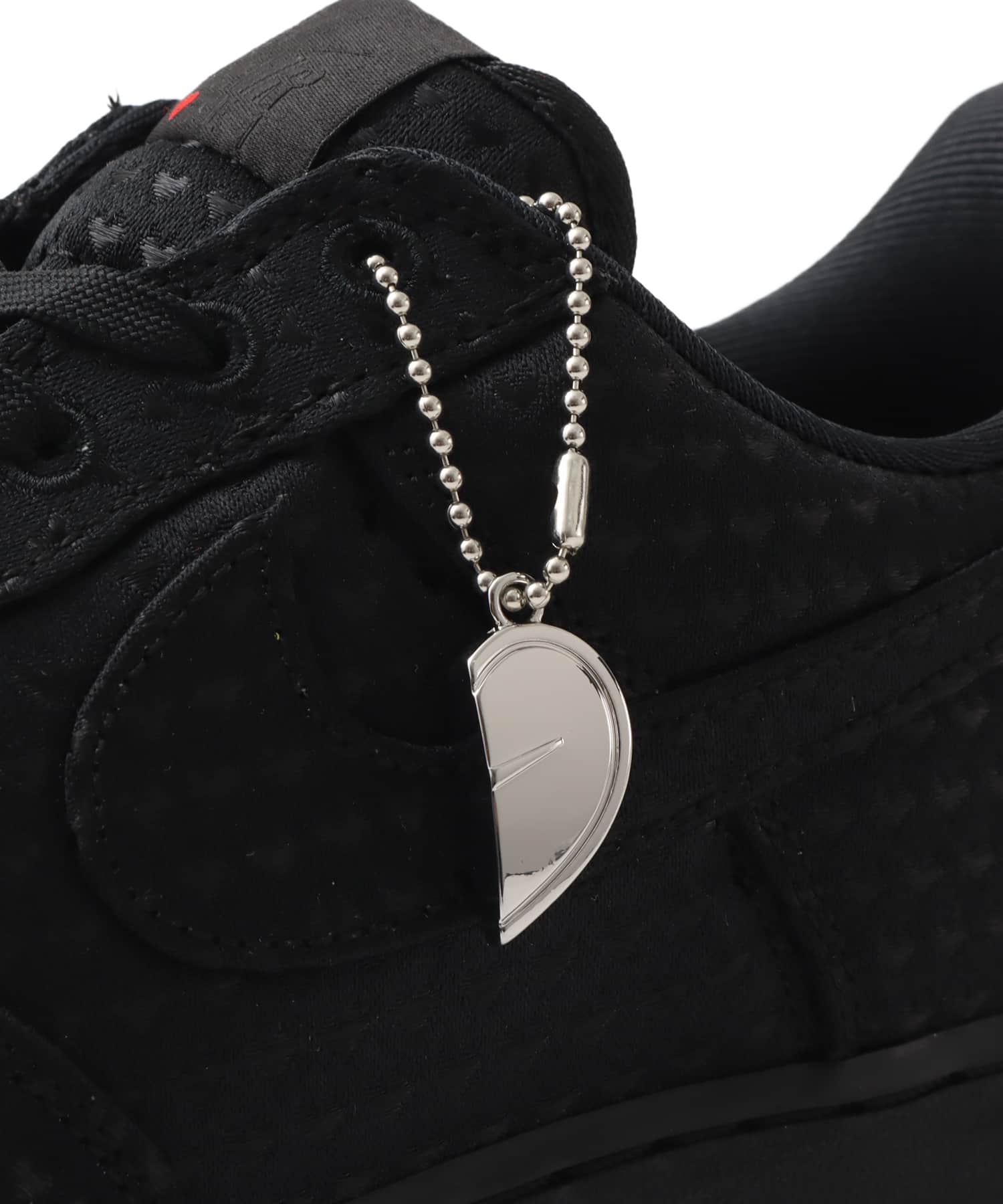 NIKE AIR FORCE 1 RETRO BLACK/BLACK-UNIVERSITY REDの画像