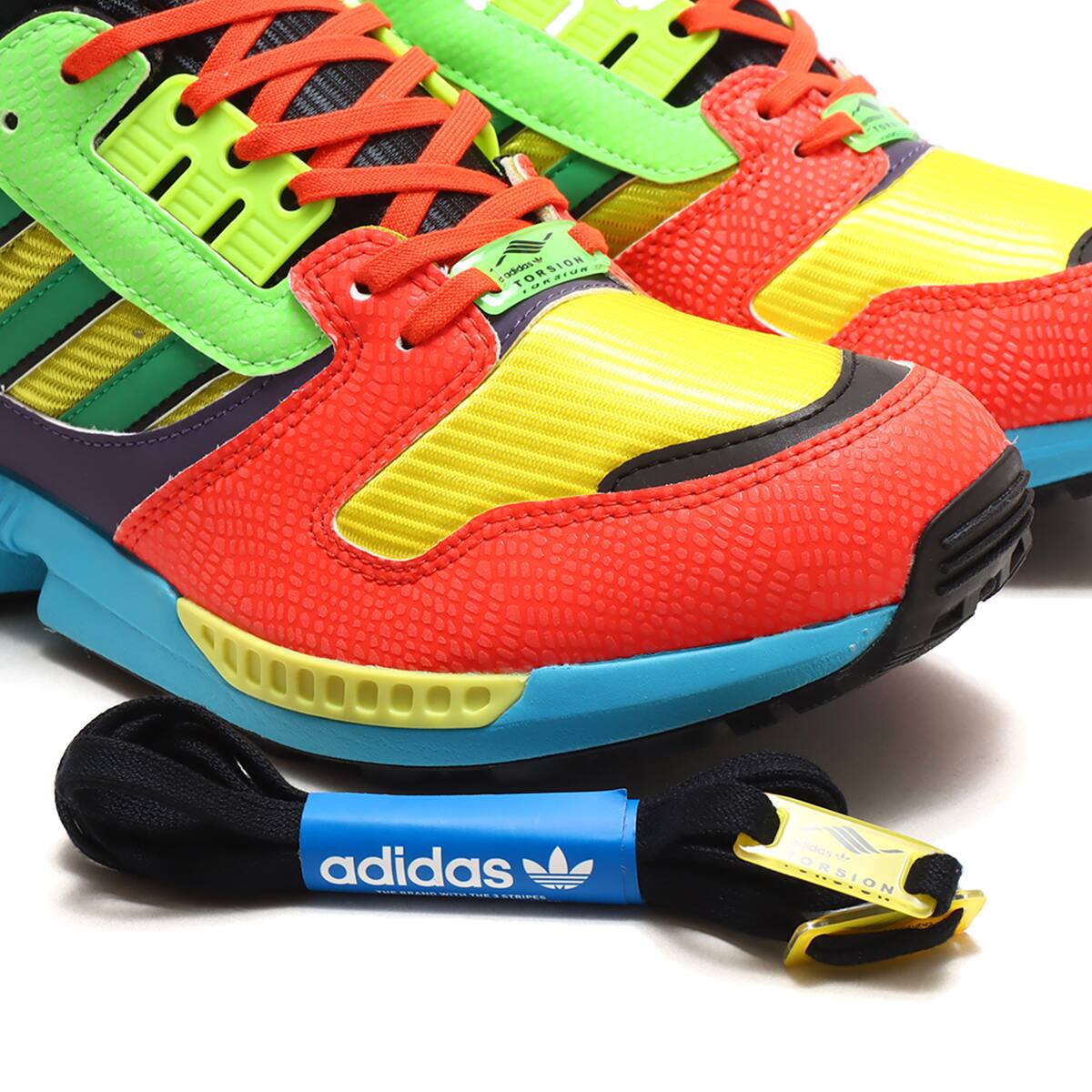 adidas Originals ZX8000 atmos “MASH UP” YELLOW/GREEN/TECH PURPLE 23SS-S