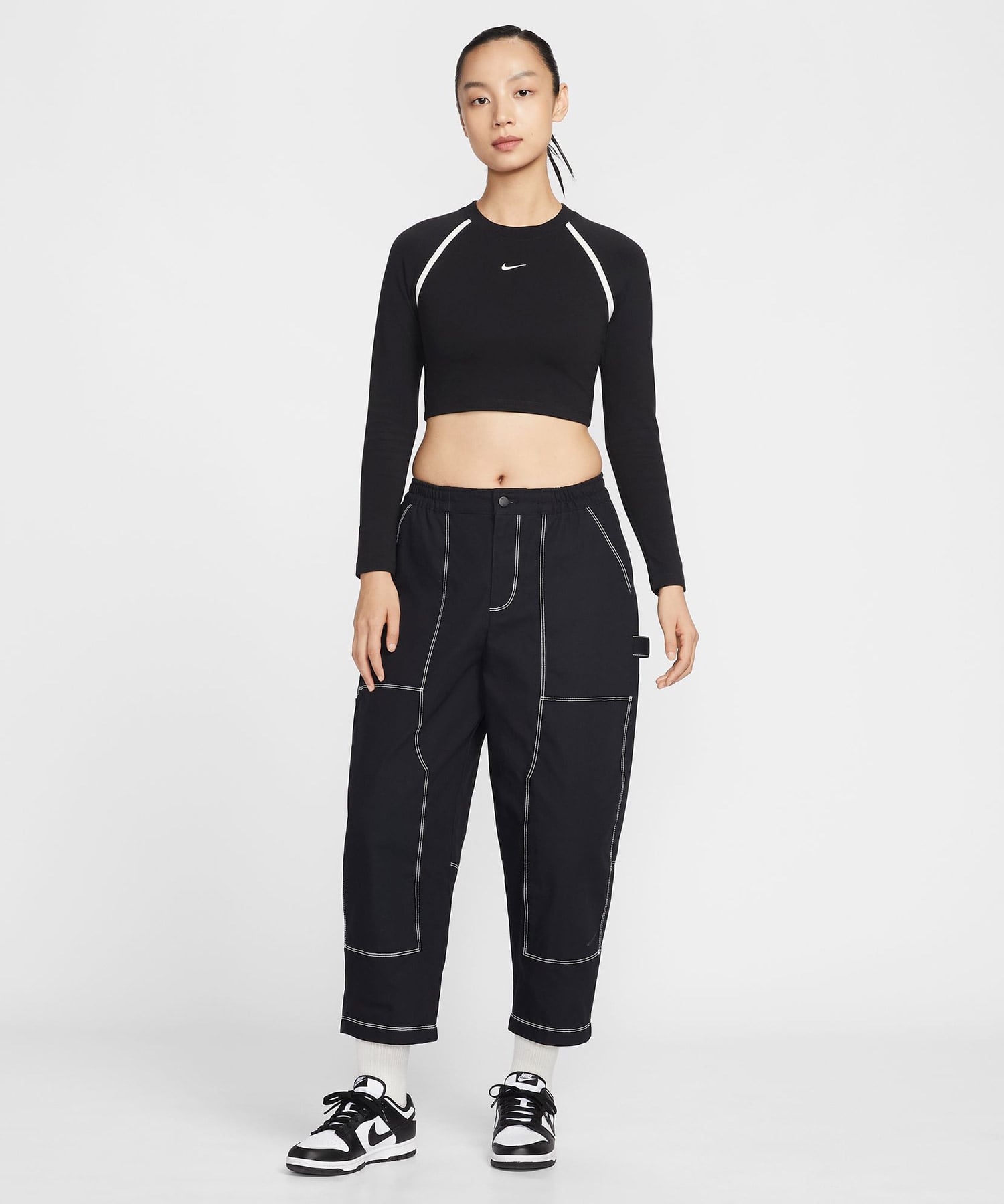 NIKE AS W NSW STREET LS BODY BOLD C BLACKの画像