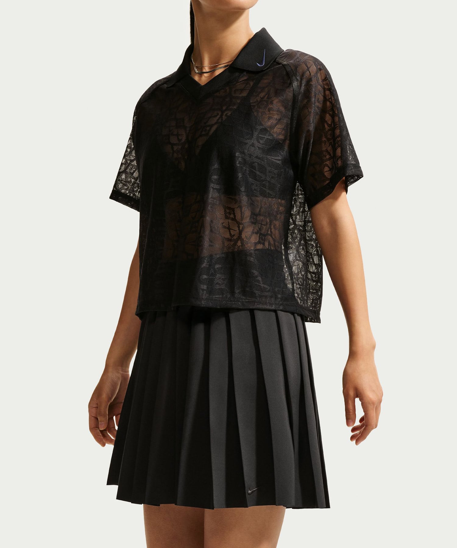 NIKE AS W NSW KNIFE PLEAT SKIRT BLACK/(BLACK)の画像