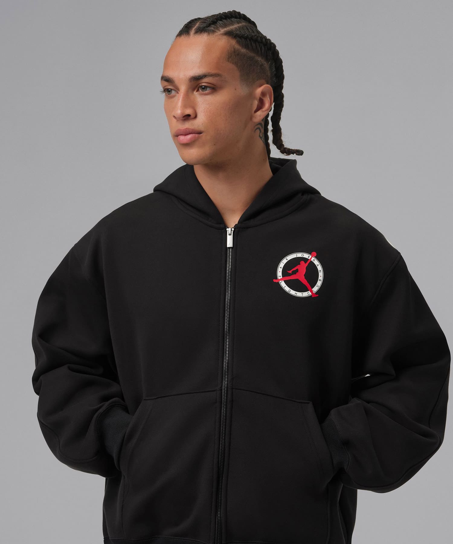 JORDAN BRAND M J FLT CLB KNIT FZ BLACKの画像