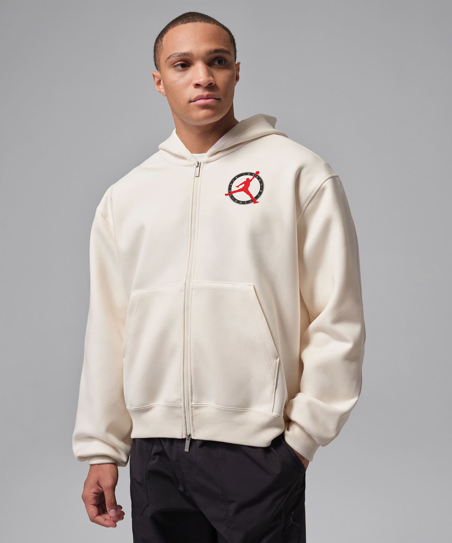 JORDAN BRAND M J FLT CLB KNIT FZ IVORYの画像