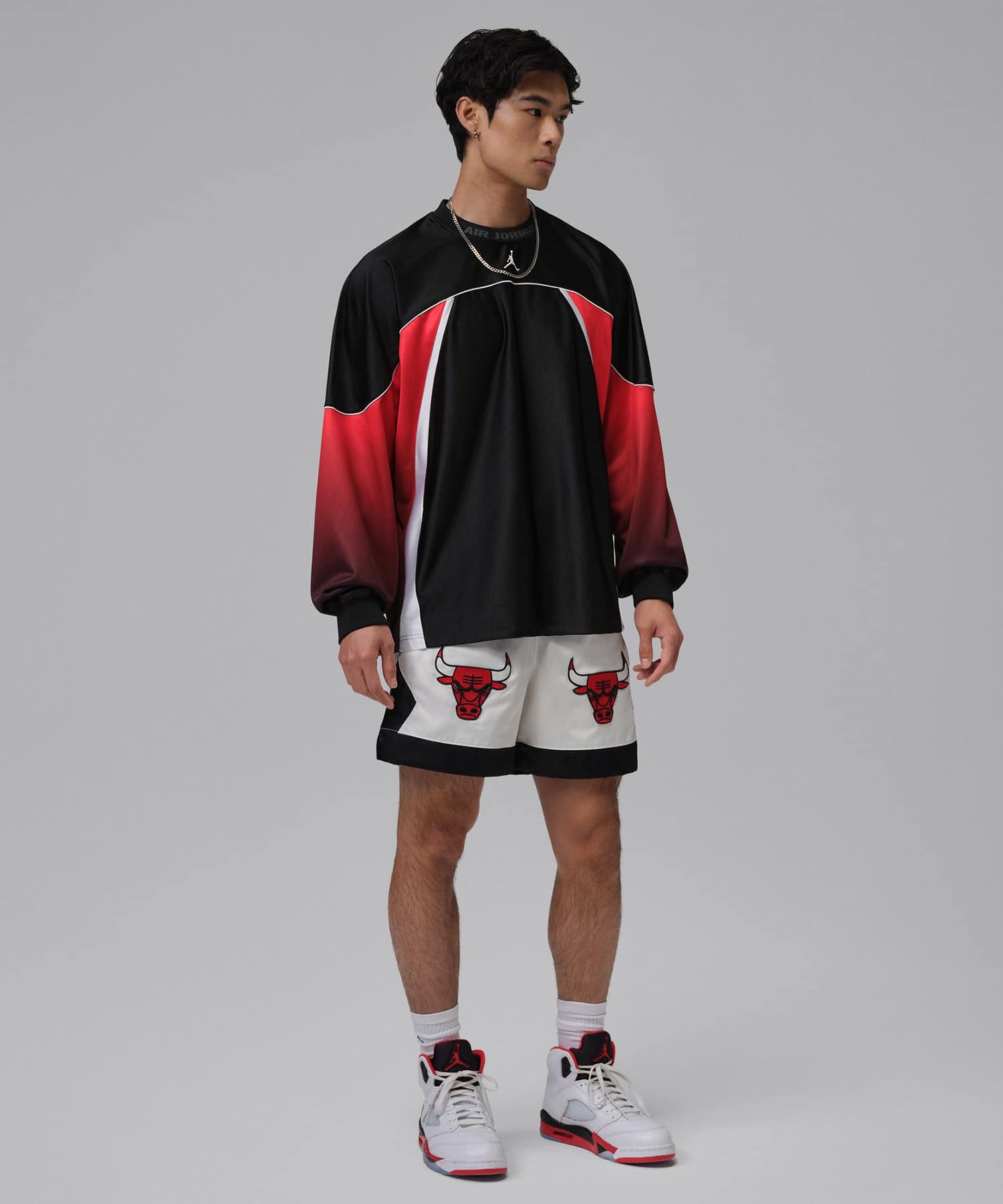 JORDAN BRAND M J FLT CLB JERSEY BLACK/(WHITE)の画像