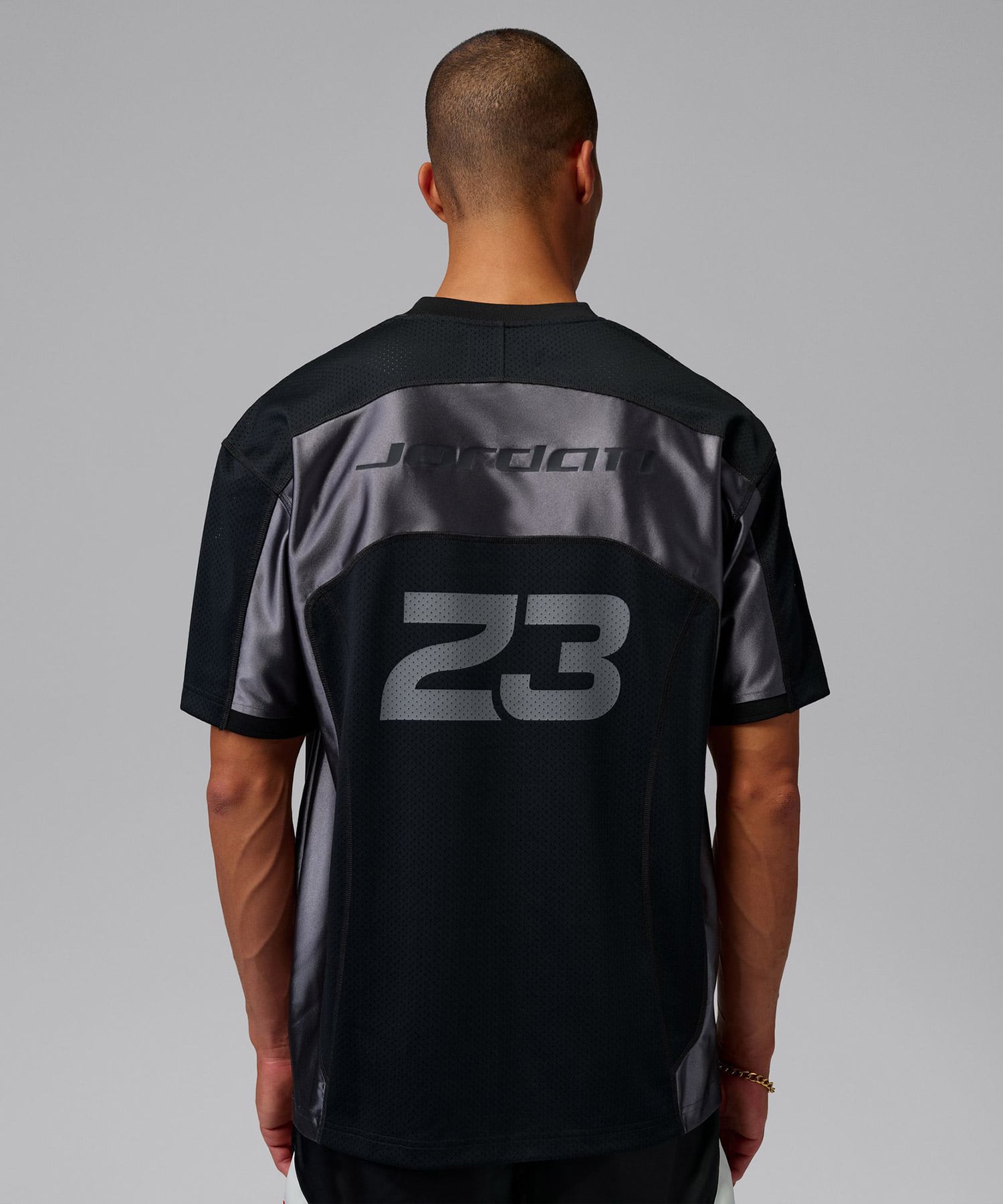 JORDAN BRAND M J FLT JERSEY SS TOP BLACK/IRON GREY/(BLACK)の画像