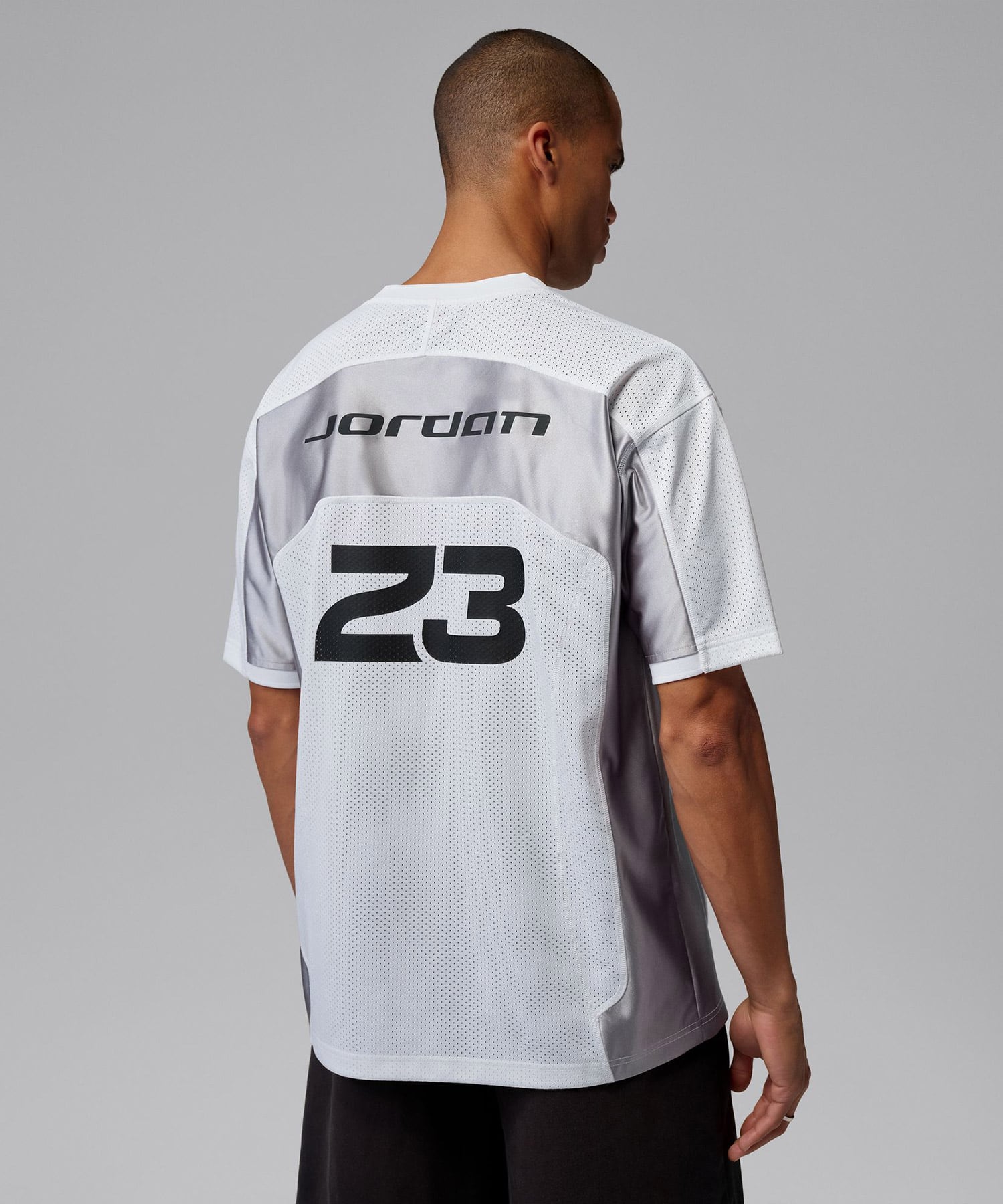JORDAN BRAND M J FLT JERSEY SS TOP WHITE/LT SMOKE GREY/(BLACK)の画像