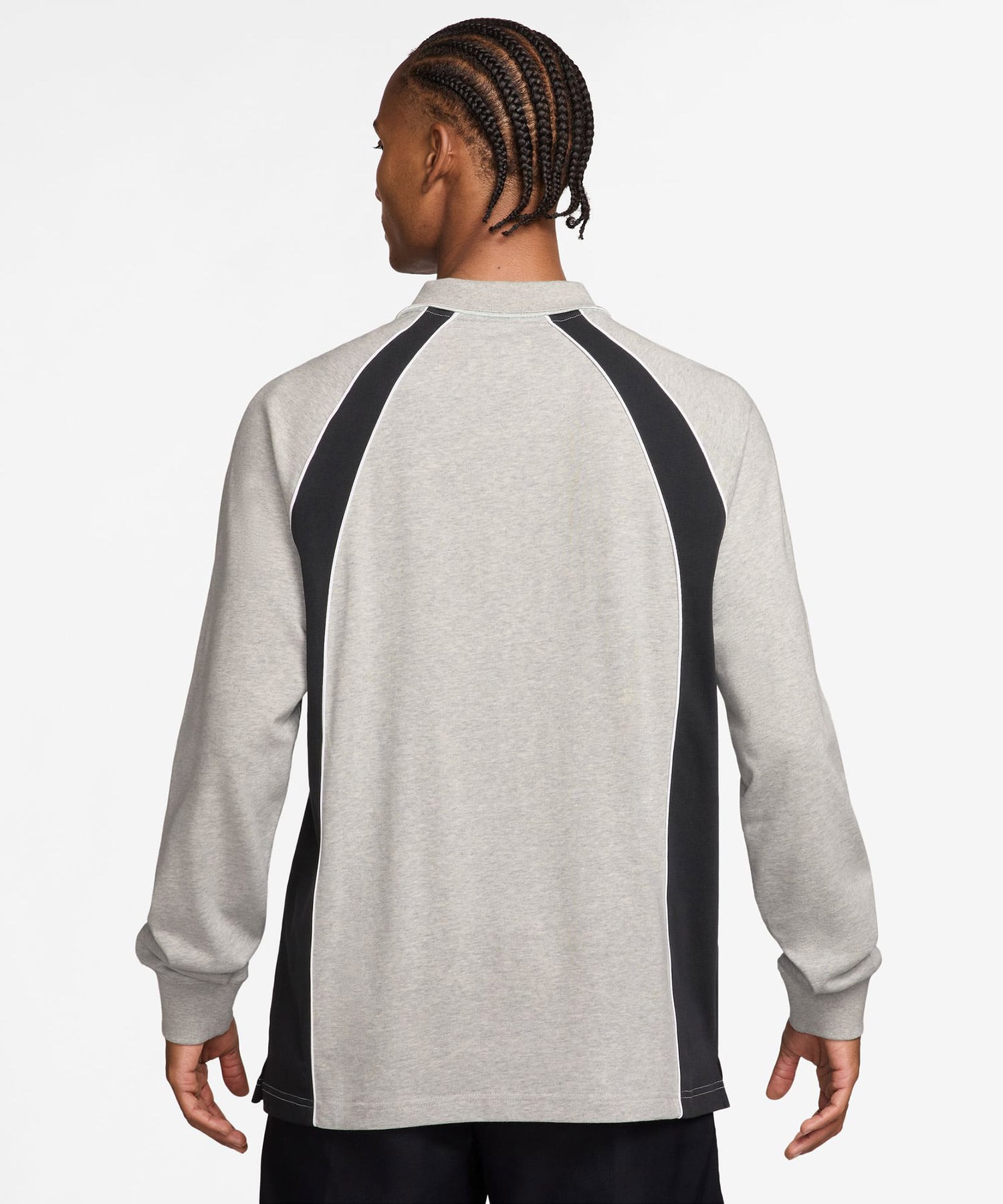 JORDAN BRAND M J FLT LS POLO JRSY GRAYの画像