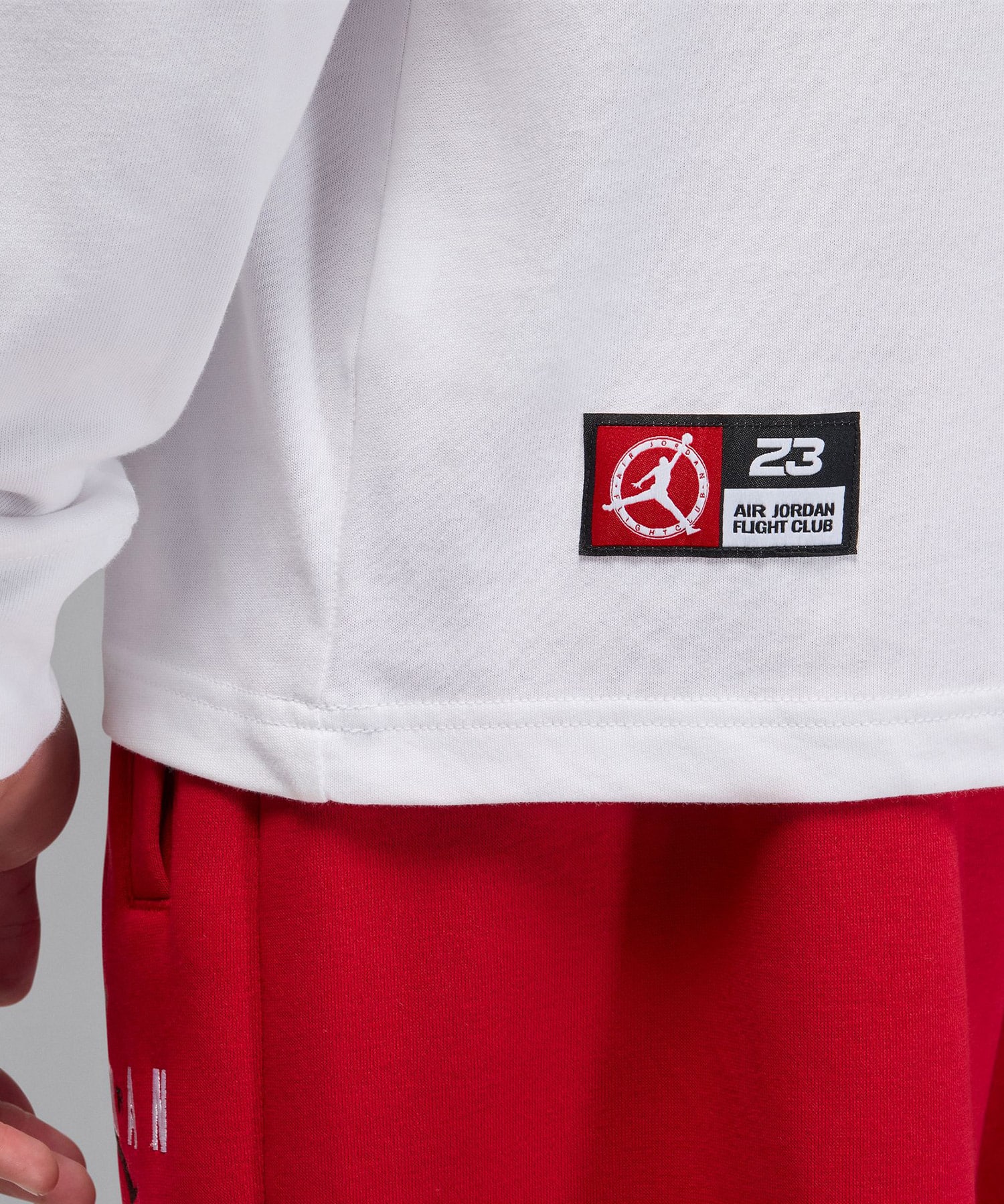 JORDAN BRAND M J FLT CLB LS CREW WHITEの画像