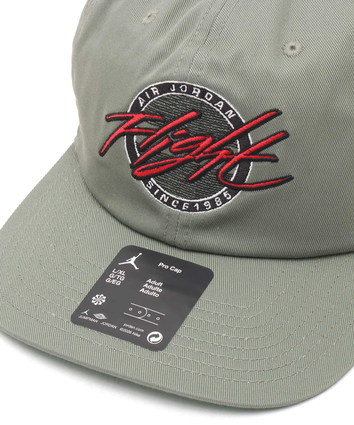 JORDAN BRAND U J PRO CAP US FB DC 5PNL FLT GRAYの画像