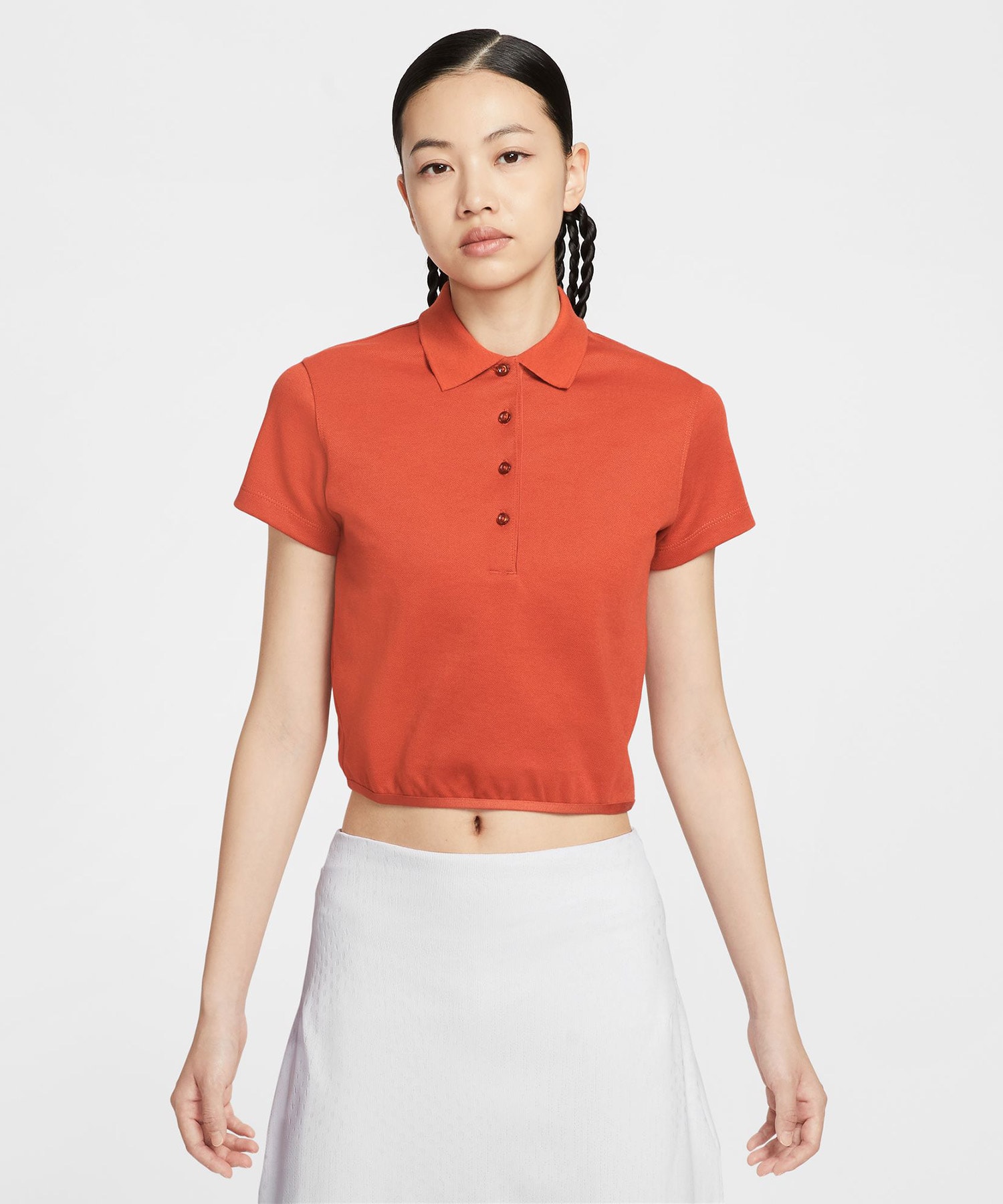 NIKE AS W NK GOLF SS POLO DRAGON RED/SAILの画像