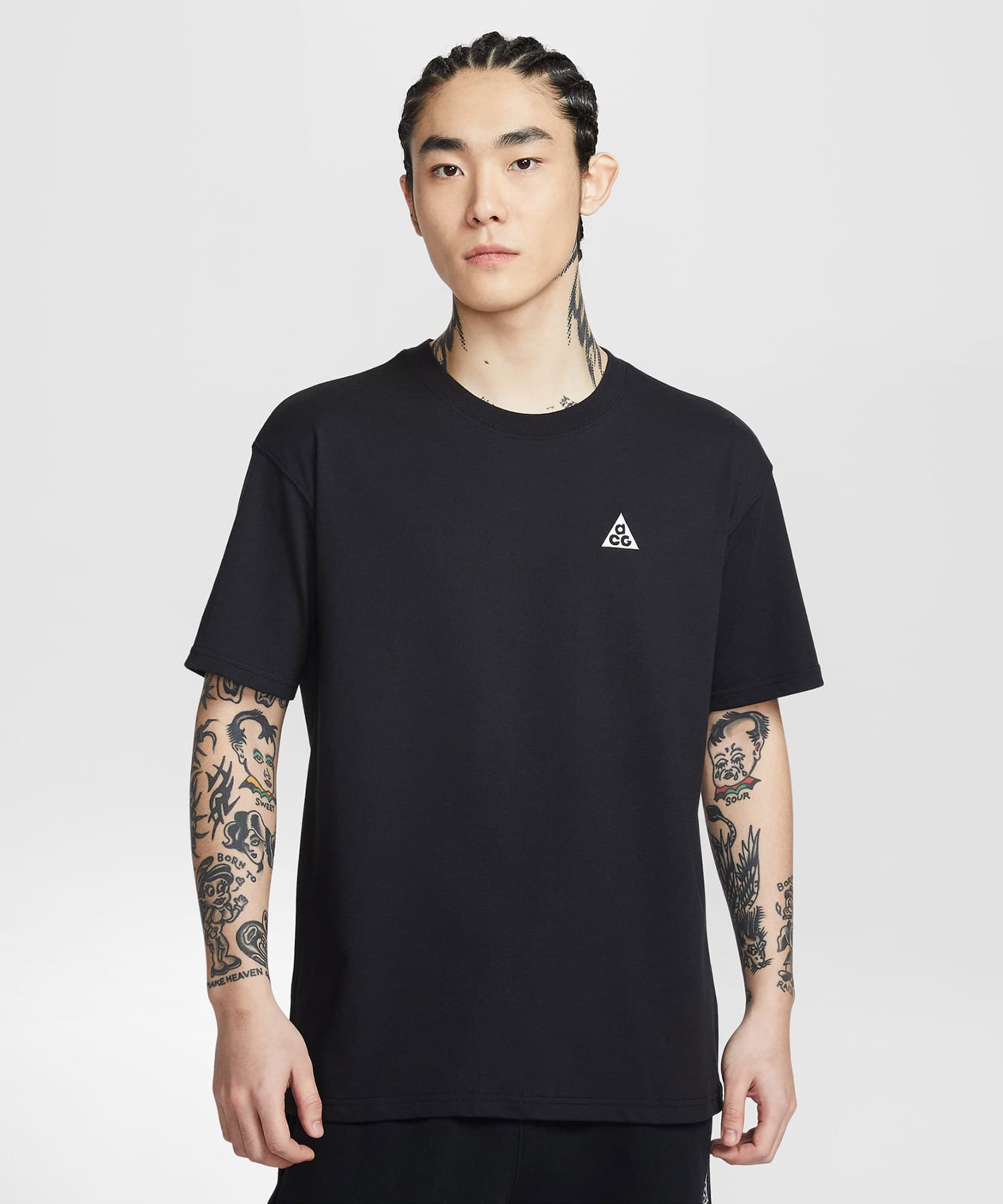 NIKE AS M ACG DF TEE LSE 12MO CAMP BLACKの画像