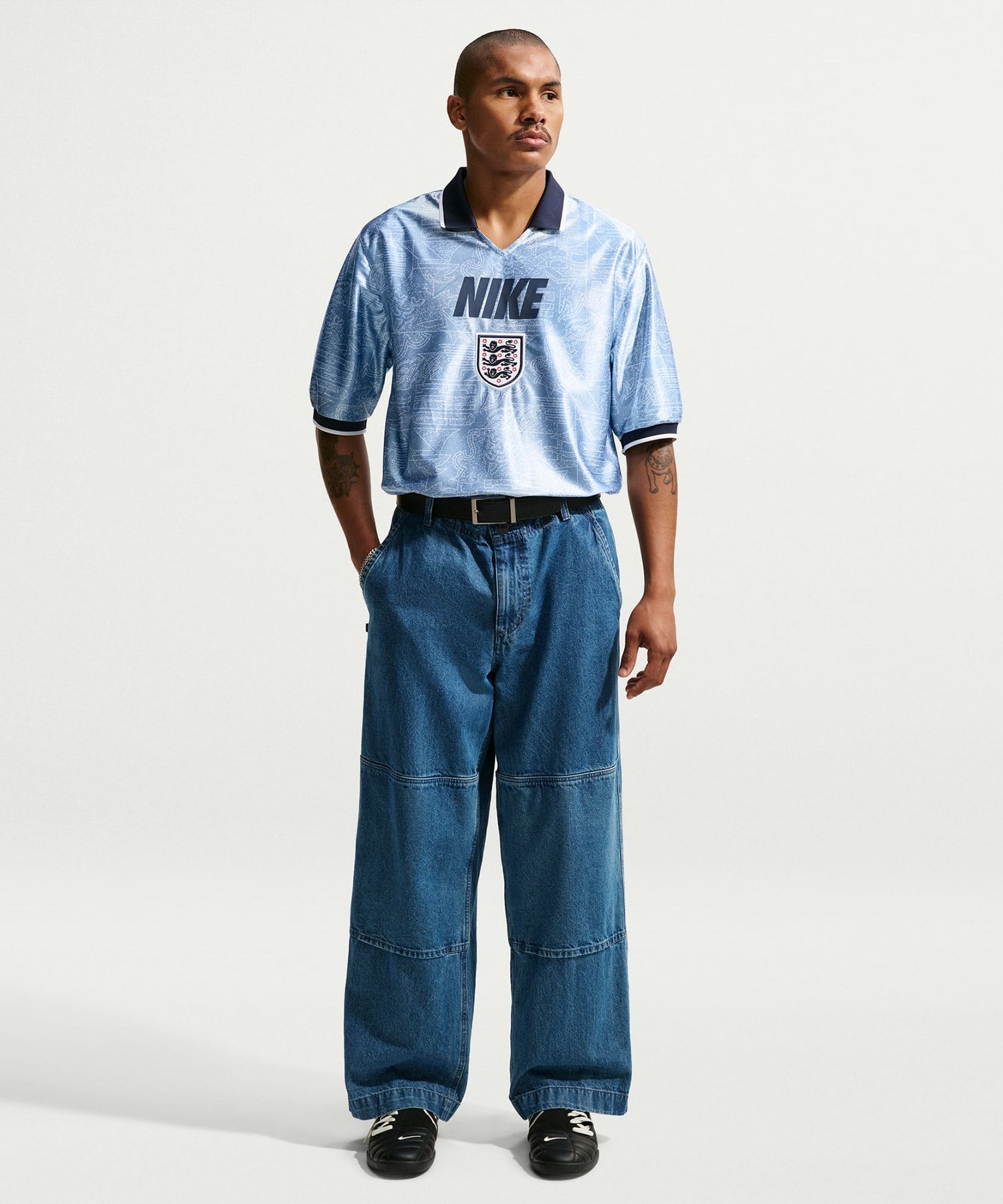 NIKE ENT M NK DF ENERGY TOP SS WORK BLUE/WHITE/(OBSIDIAN) (NO SPONSOR-PLYR)の画像