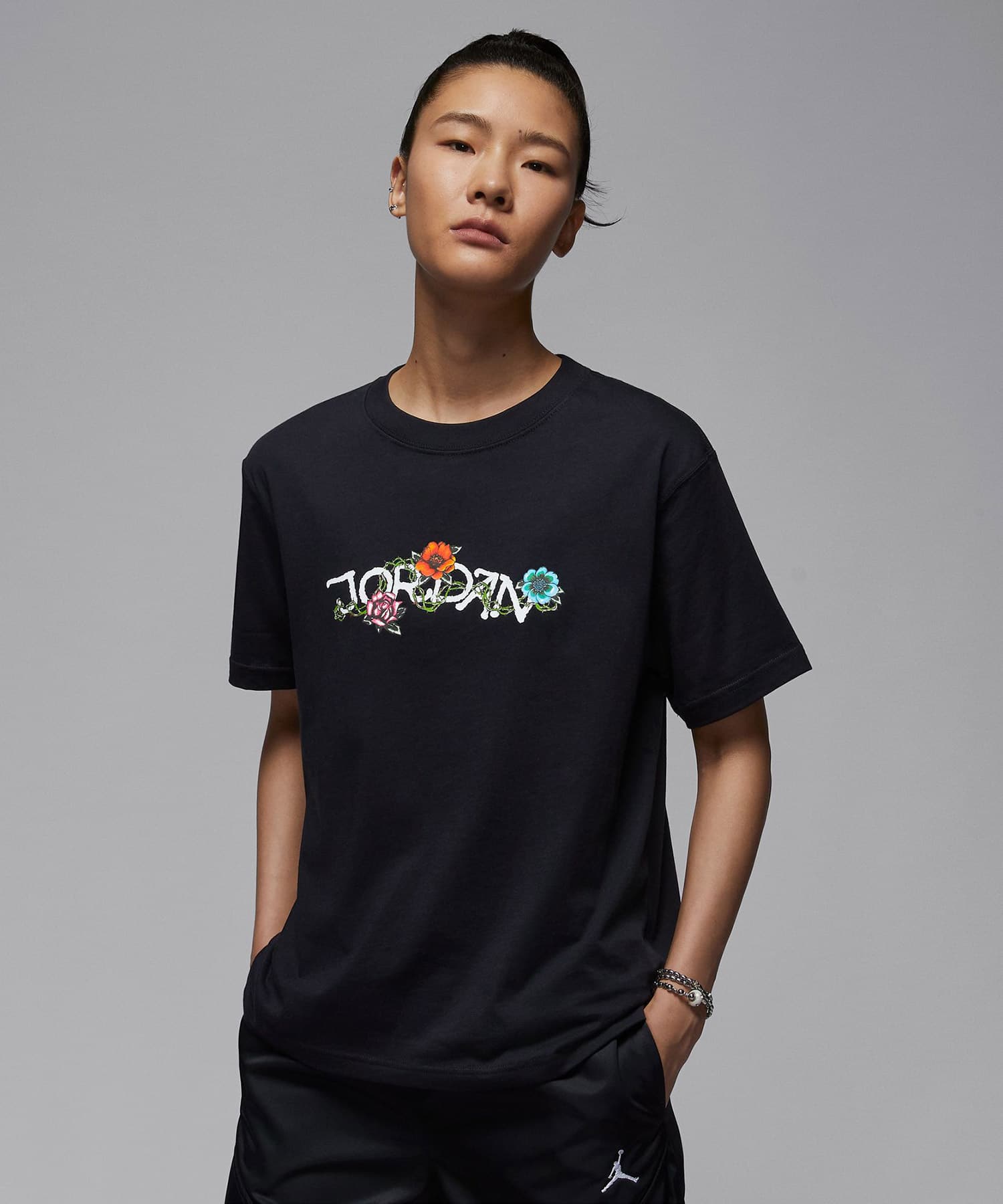 JORDAN BRAND AS W J BRK SS GF GFX TEE VINE BLACK/WHITEの画像