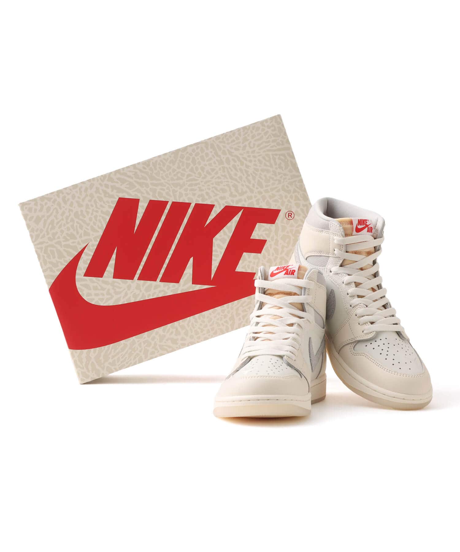 JORDAN BRAND AIR JORDAN 1 RETRO HIGH OG SAIL/UNIVERSITY RED-PALE IVORYの画像