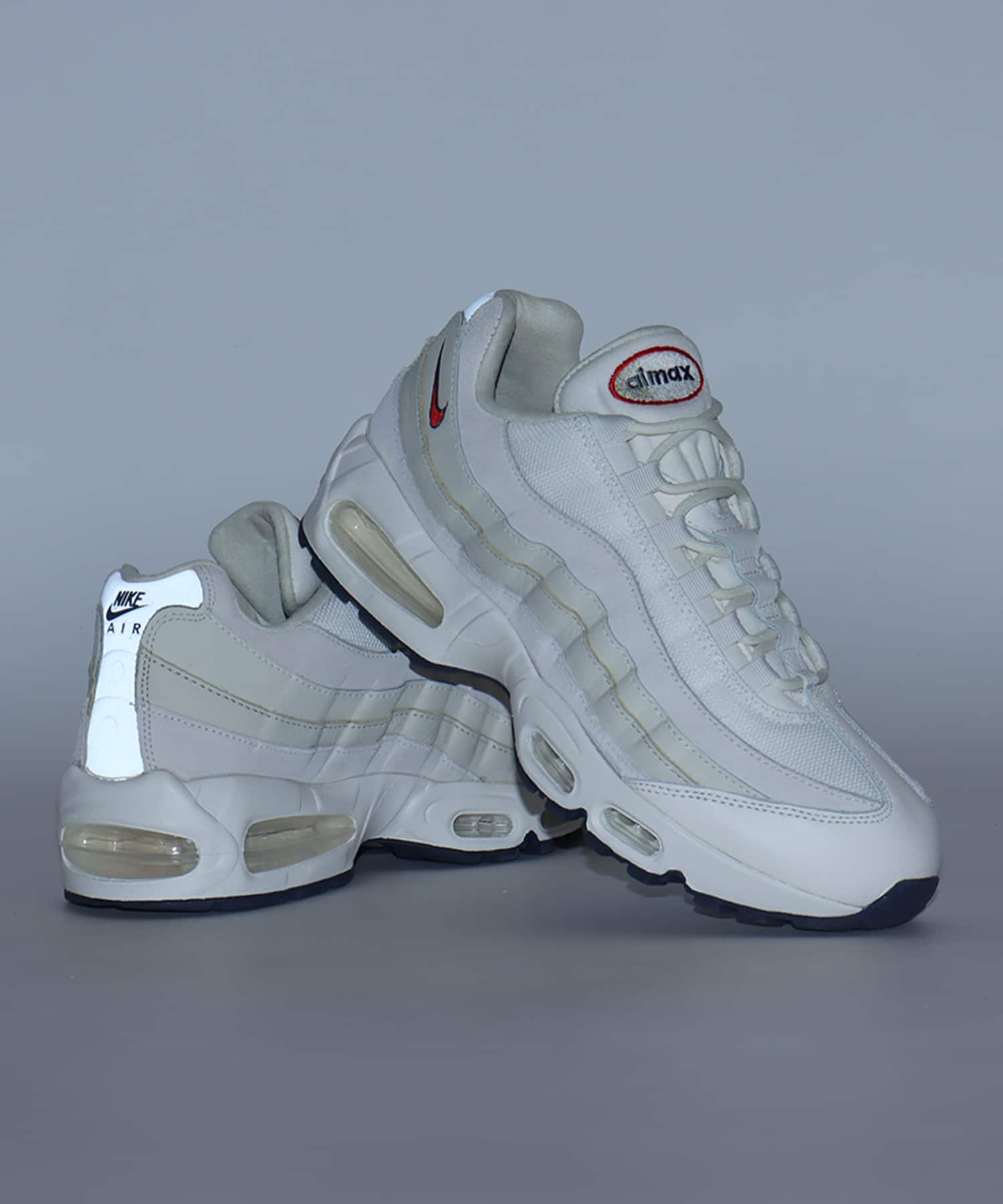 NIKE AIR MAX 95 OG PRM PALE IVORY/UNIVERSITY RED-LT KHAKI-SAILの画像