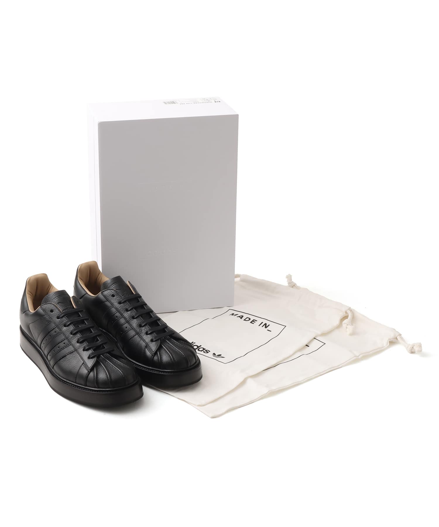 adidas SUPERSTAR LUX MADE IN ITALY CBLACK/CBLACK/CBLACKの画像