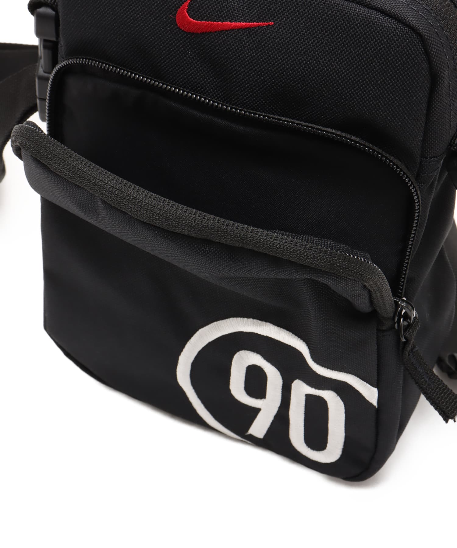 NIKE NK HERITAGE CROSSBODY T90 FA25 BLACK/BLACK/GYM REDの画像