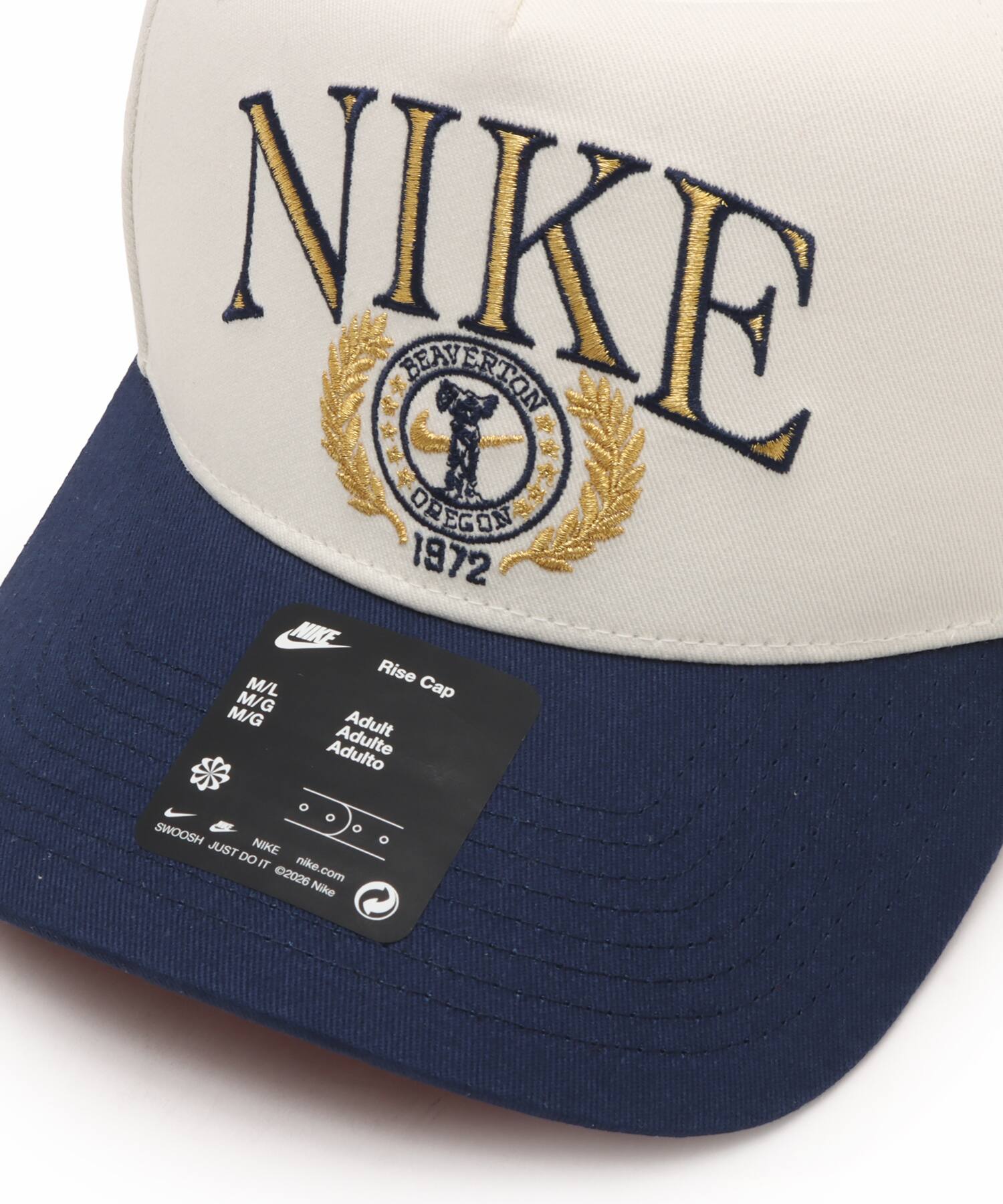 NIKE U NK RISE CAP S CB AFRAME GFX IVORYの画像
