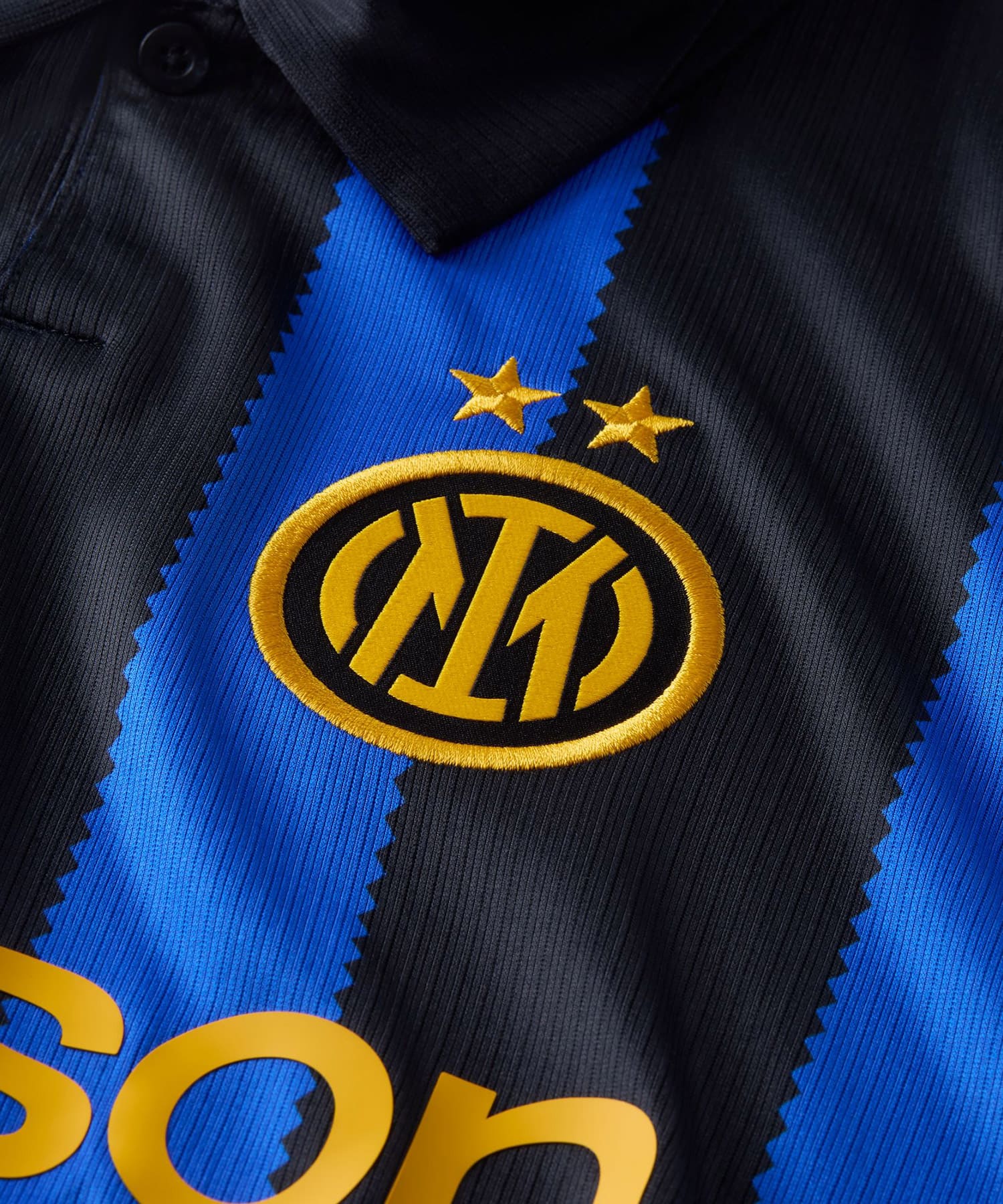 NIKE Inter Milano M NK Dri-FIT Jersey SS Stadium Home LYON BLUE/BLACK/(UNIVERSITY GOLD) (FULL SPONSOR)の画像