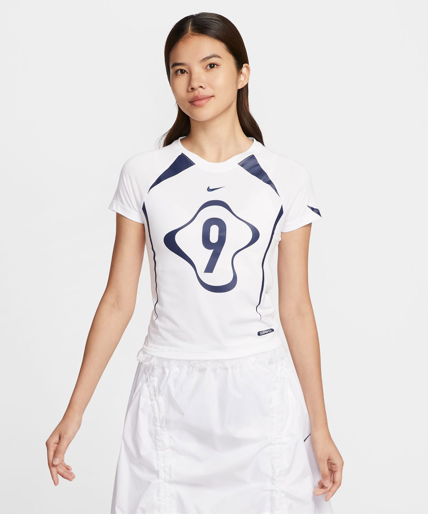 NIKE AS W NSW NK CHLL KNT TEE GCEL WHITEの画像