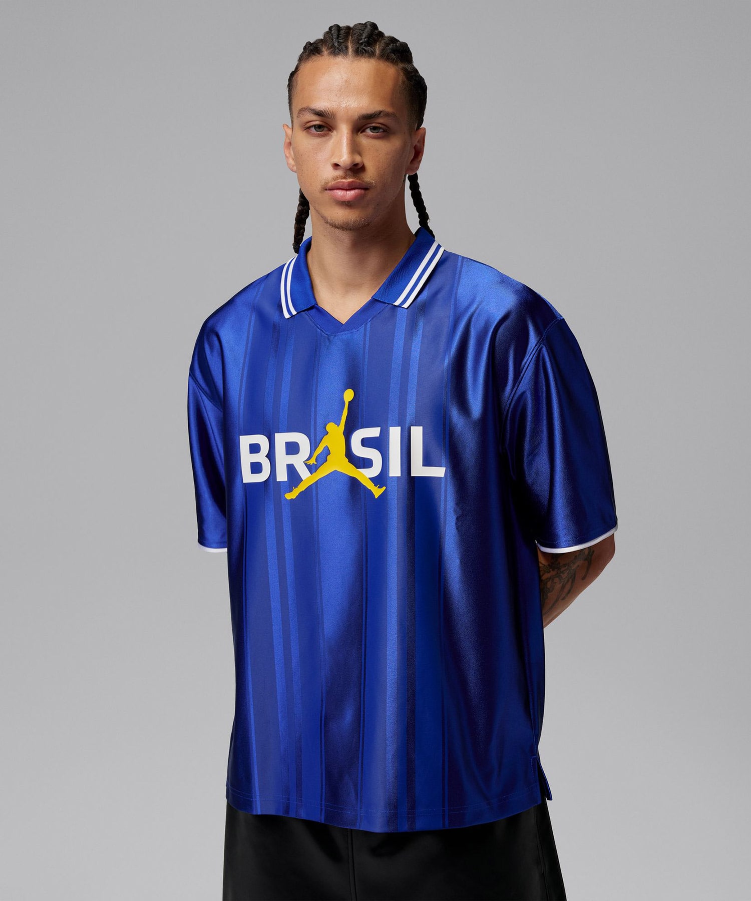 JORDAN BRAND M J POLO TOP P6 OLD ROYAL/WHITEの画像