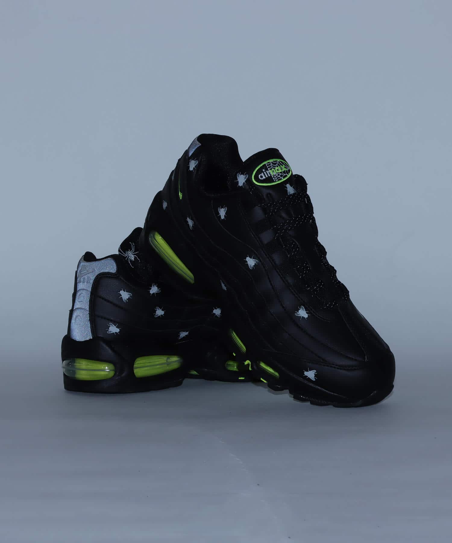 NIKE AIR MAX 95 PRM BLACK/NEON YELLOW-BLACK-MTLC DARK GREYの画像